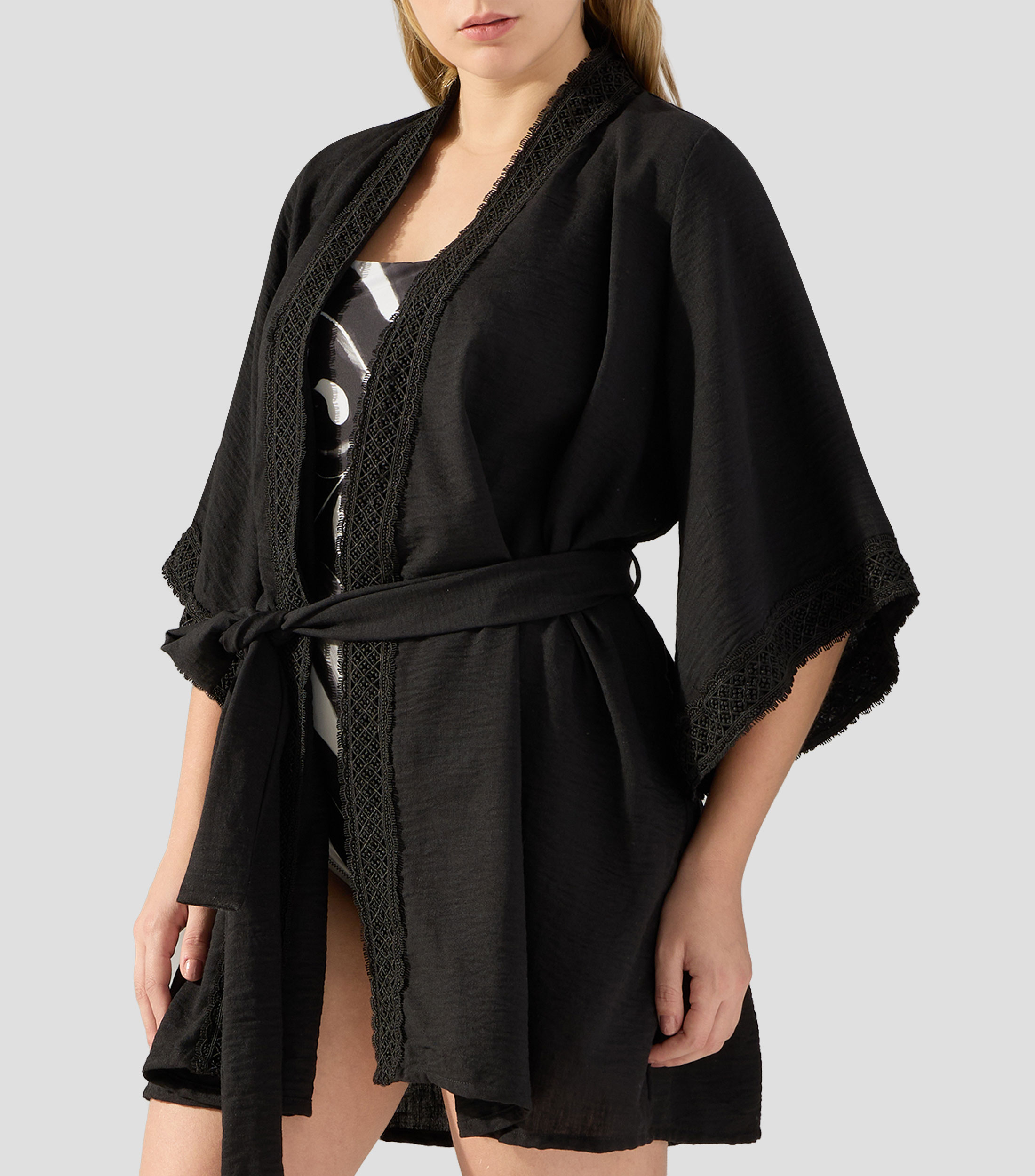 Salida de playa manga 3/4 lisa Triana Mujer