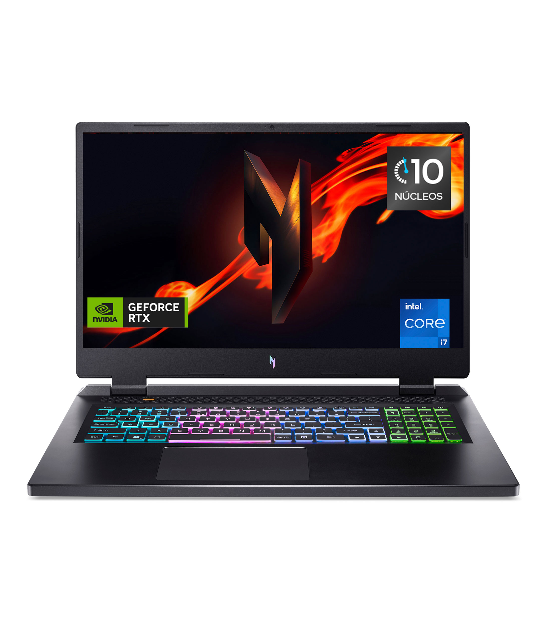 Laptop Gamer Nitro 17, 17.3", Nvidia GeForce RTX 4050, Intel Core i7, RAM 16 GB, 1 TB, Negro Acer