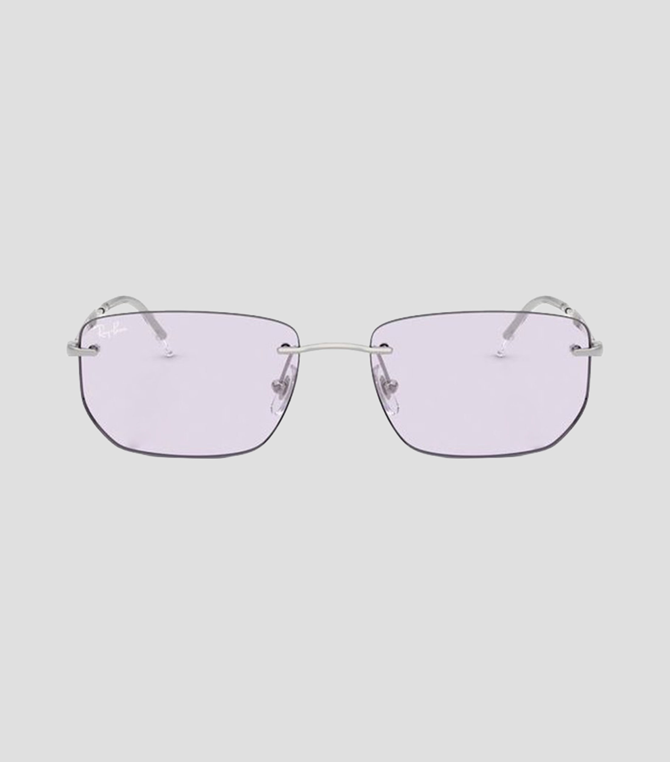 Lentes de sol irregulares plateados Unisex