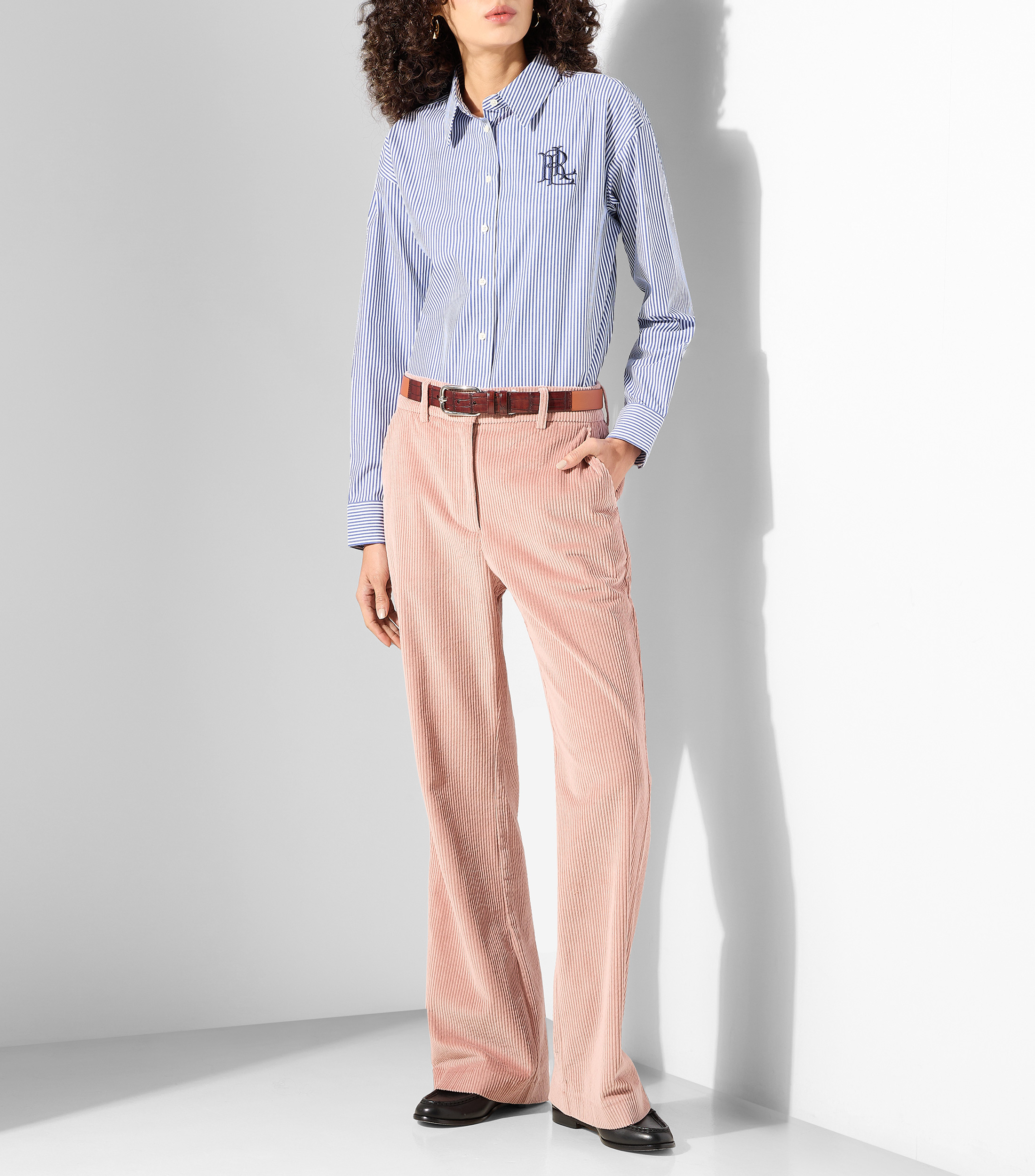 Camisa Rayas manga larga Mujer