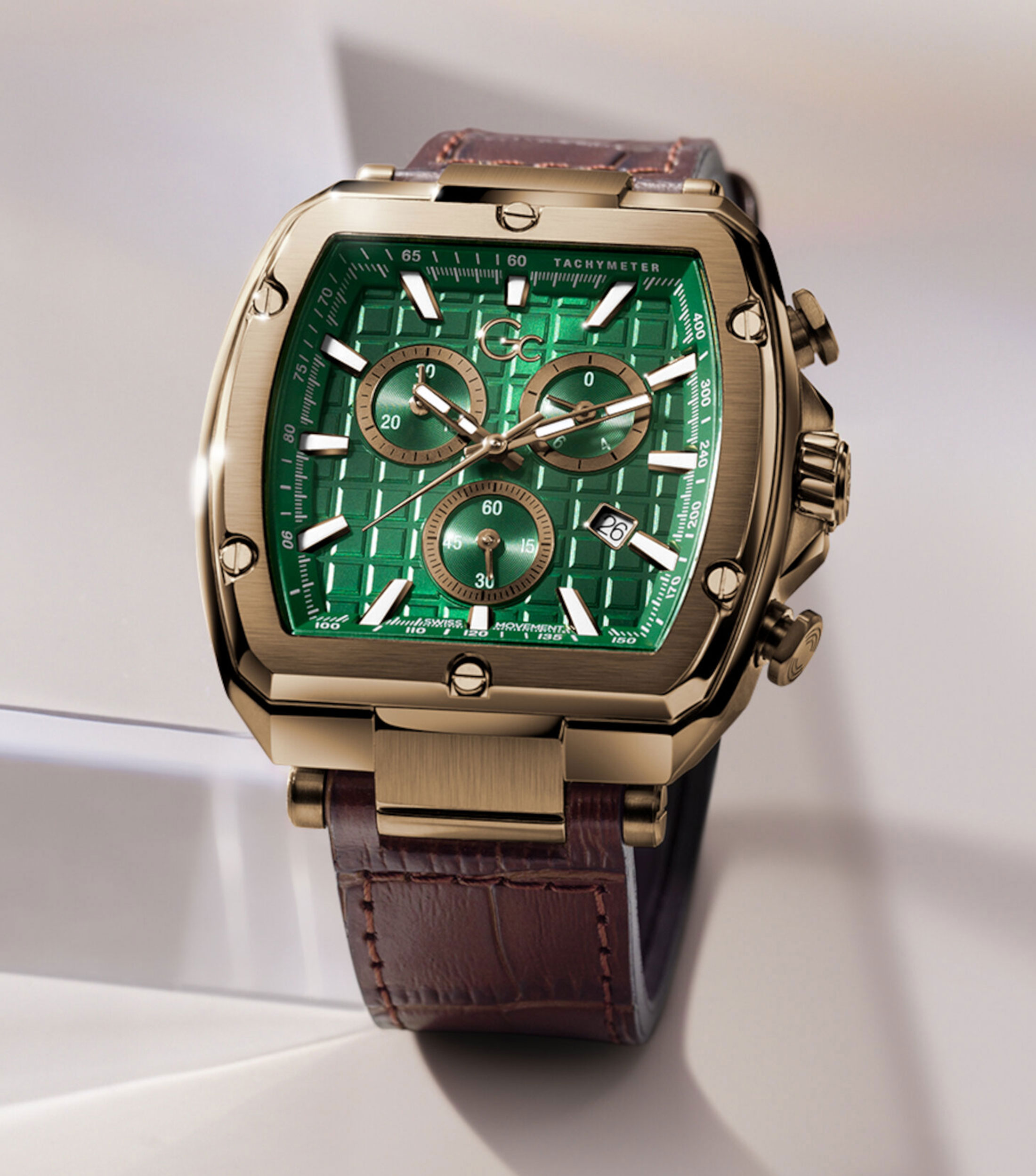 Reloj para Hombre Spirit Tonneau Casual, Café