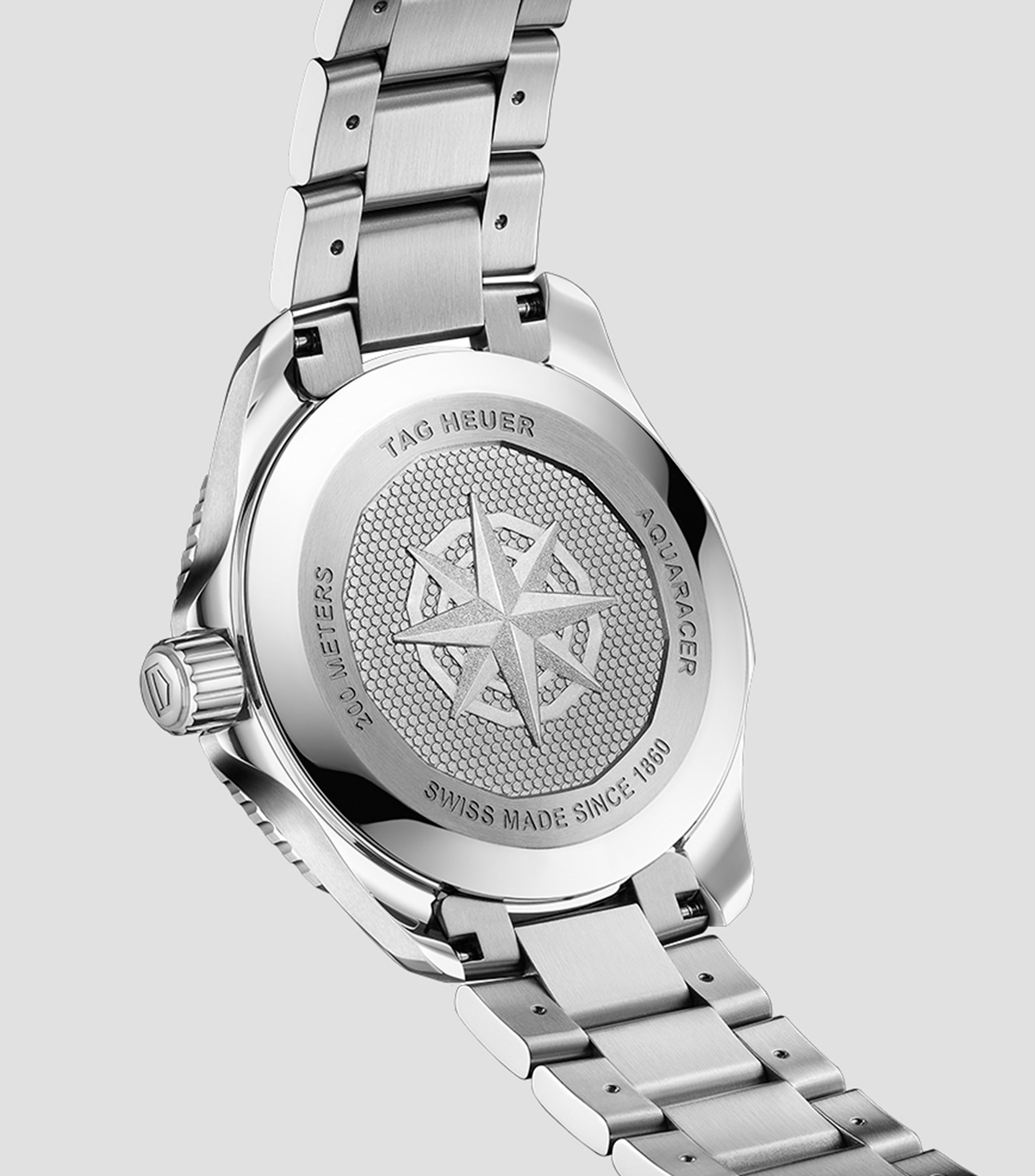 Reloj unisex Aquaracer casual Plateado, Verde