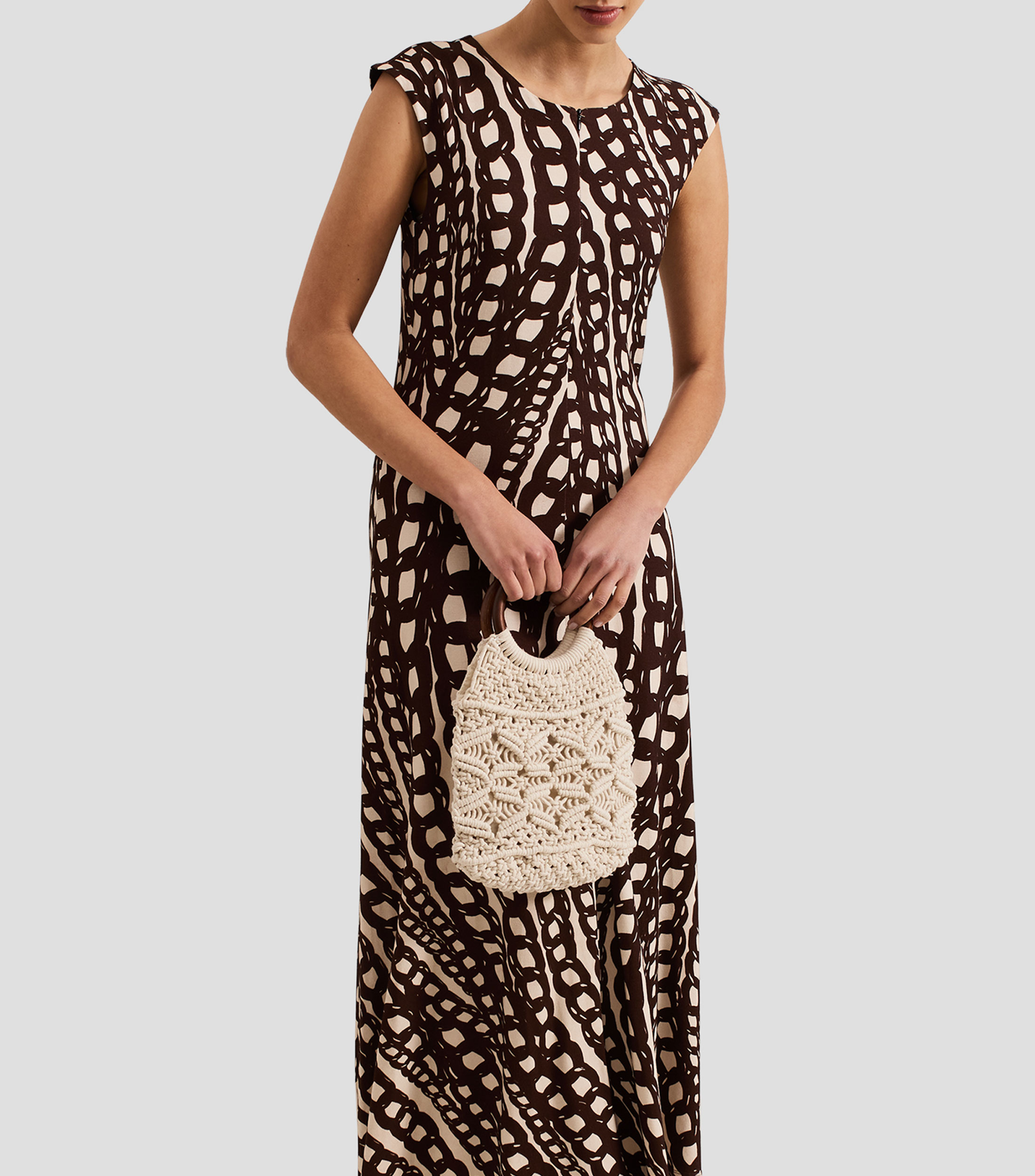 Vestido maxi estampado Mujer