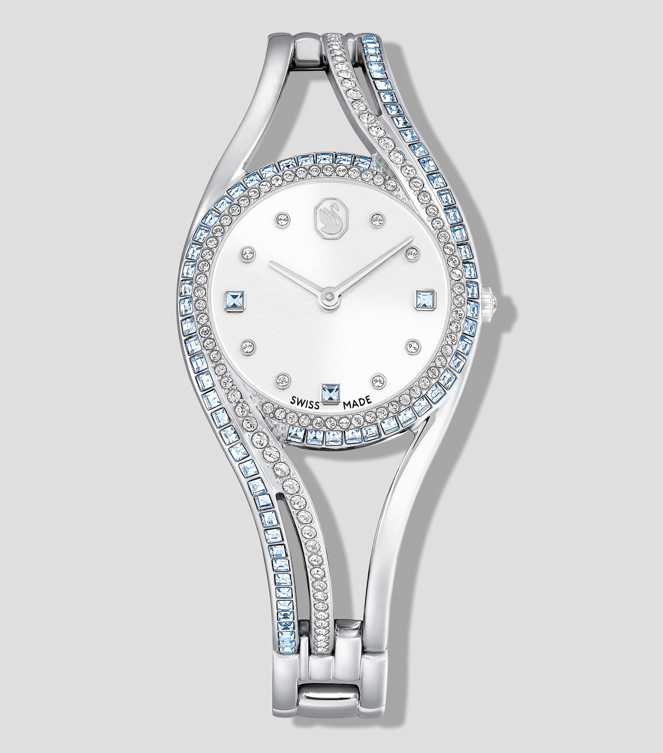 Reloj para mujer Hyperbola Bangle De vestir, Plateado