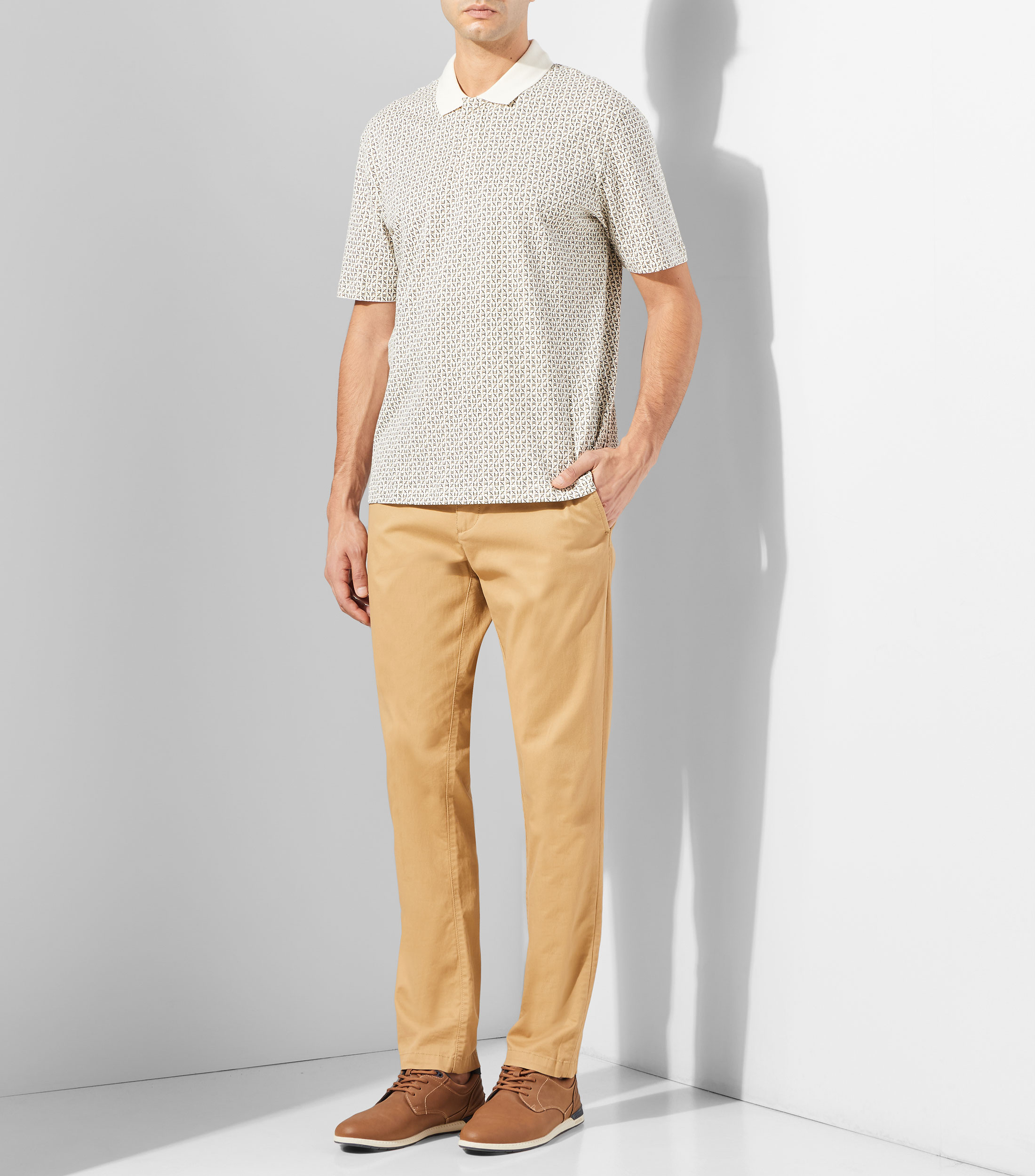 Playera tipo polo manga corta fantasía Hombre
