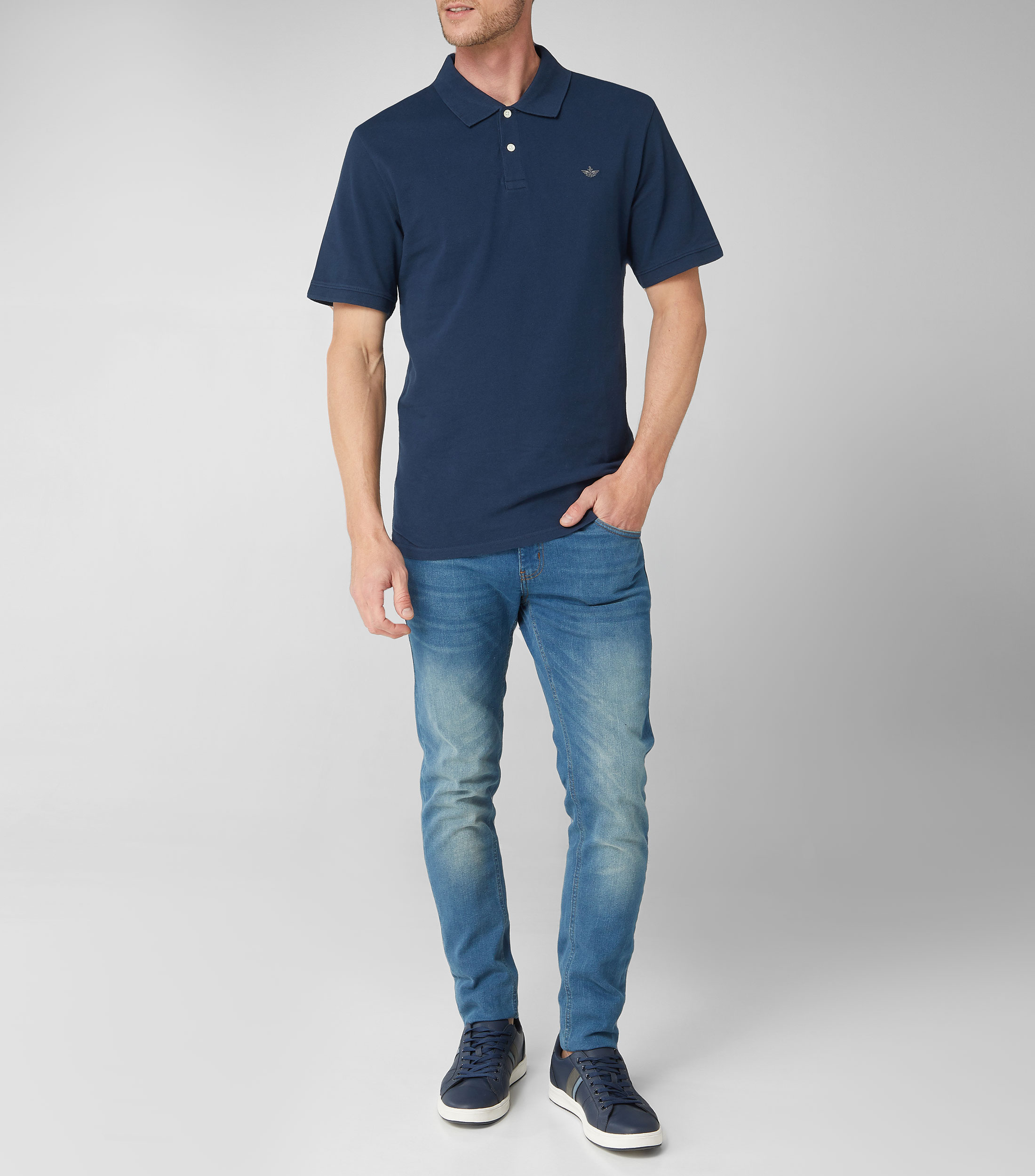 Playera Tipo Polo Manga Corta Hombre