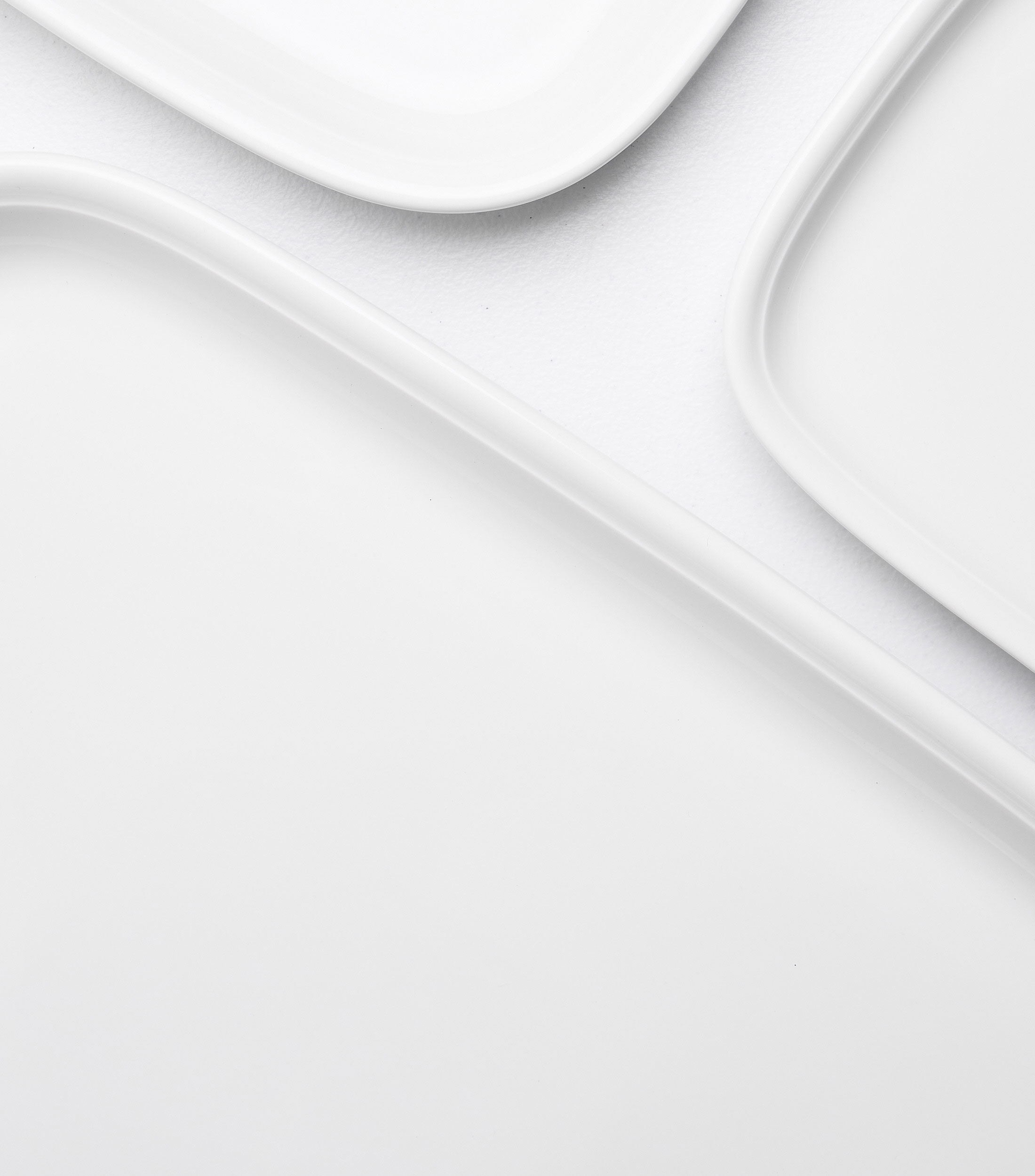 Platon rectangular blanco
