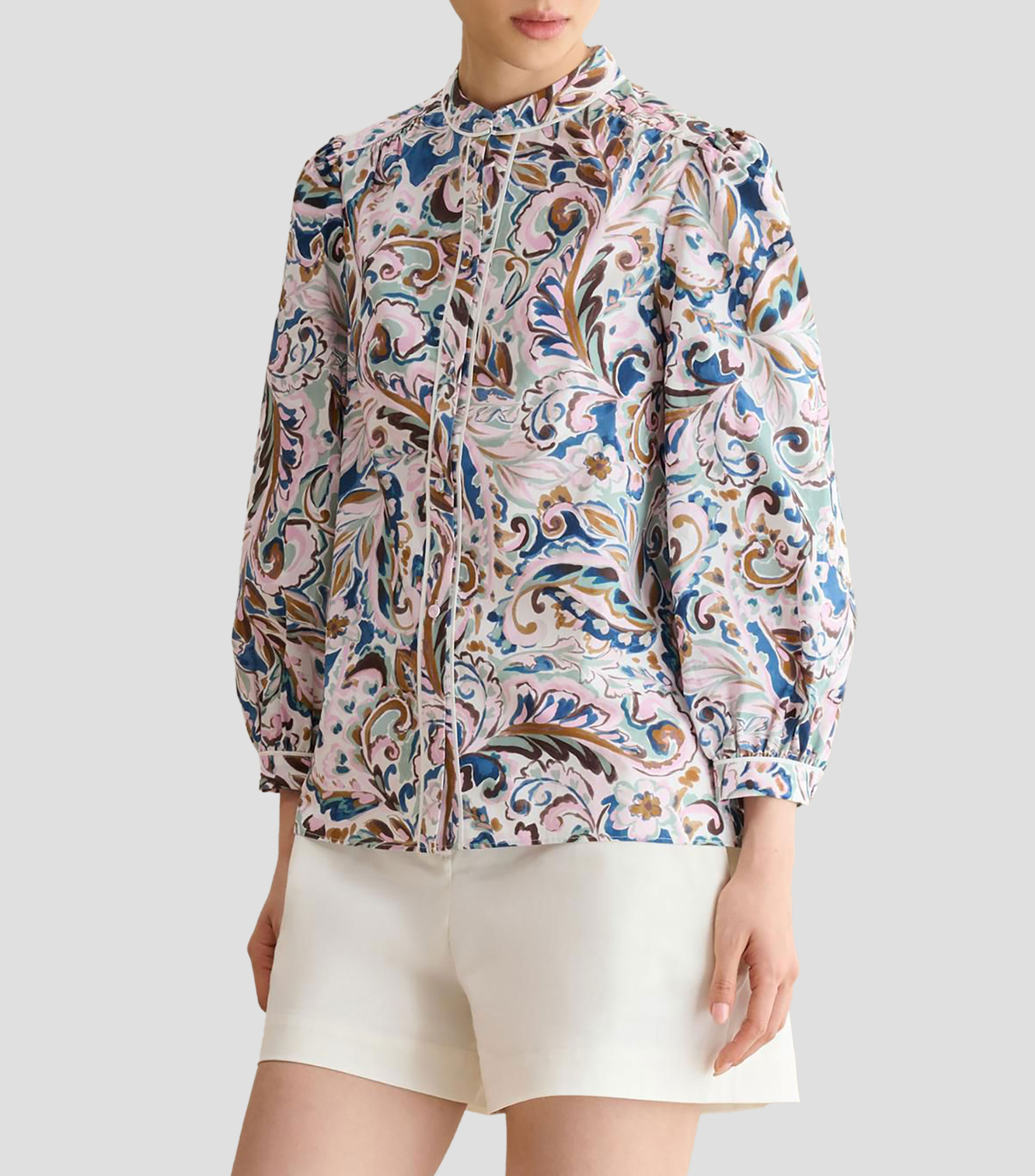 Blusa fantasía manga 3/4 Mujer