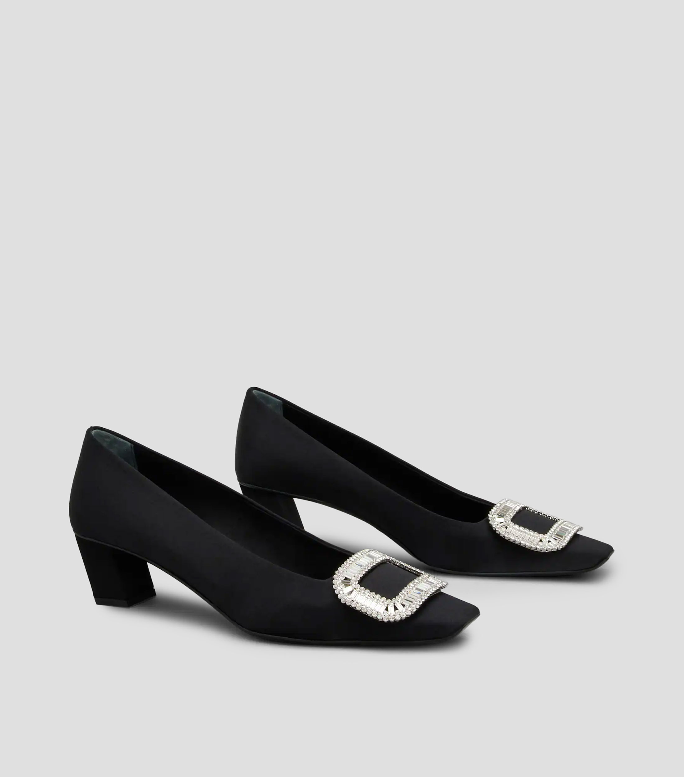 Zapatillas pump Belle Vivier con tacón bajo cuadrado Mujer