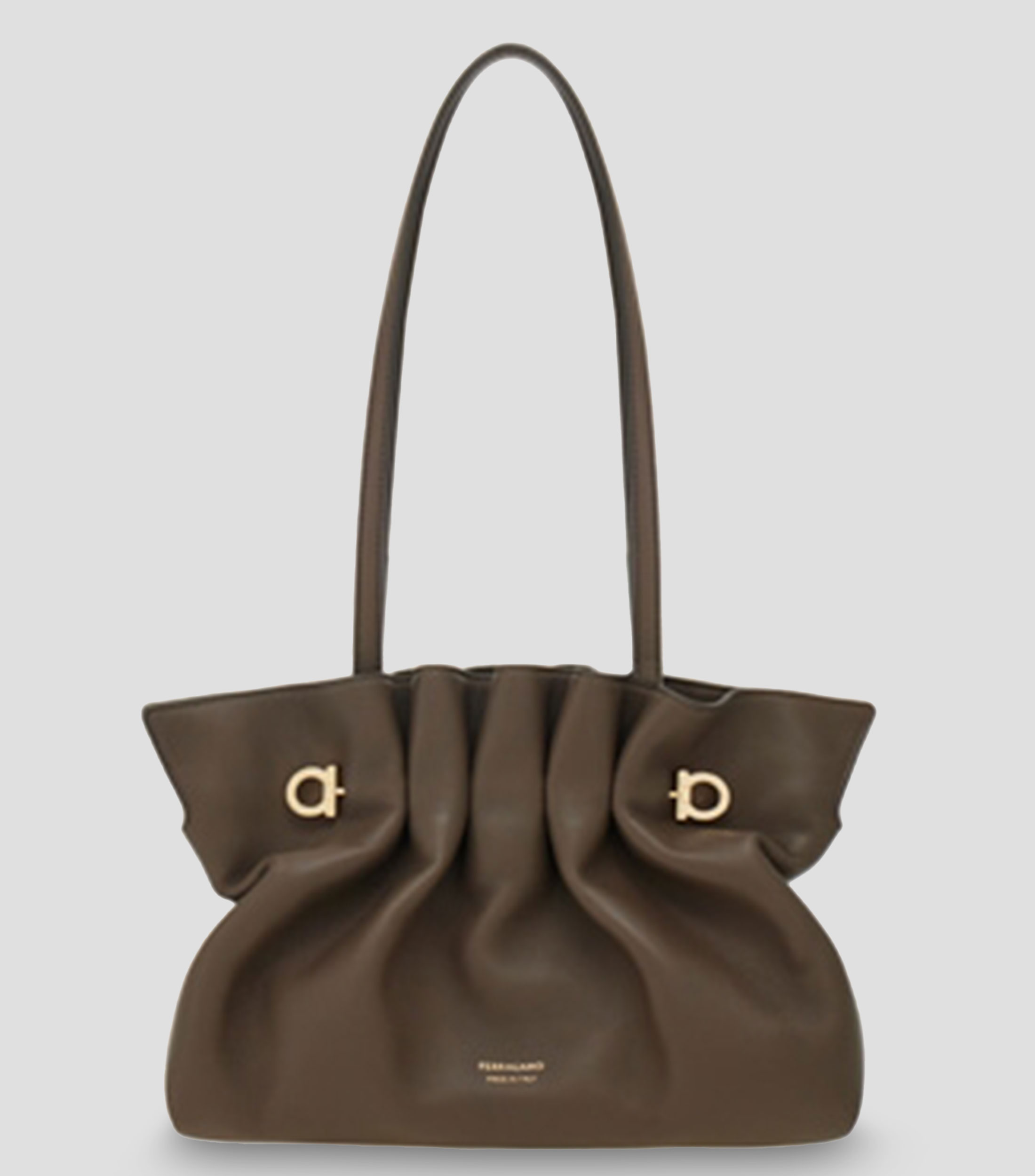 Bolsa shoulder en napa liso Mujer