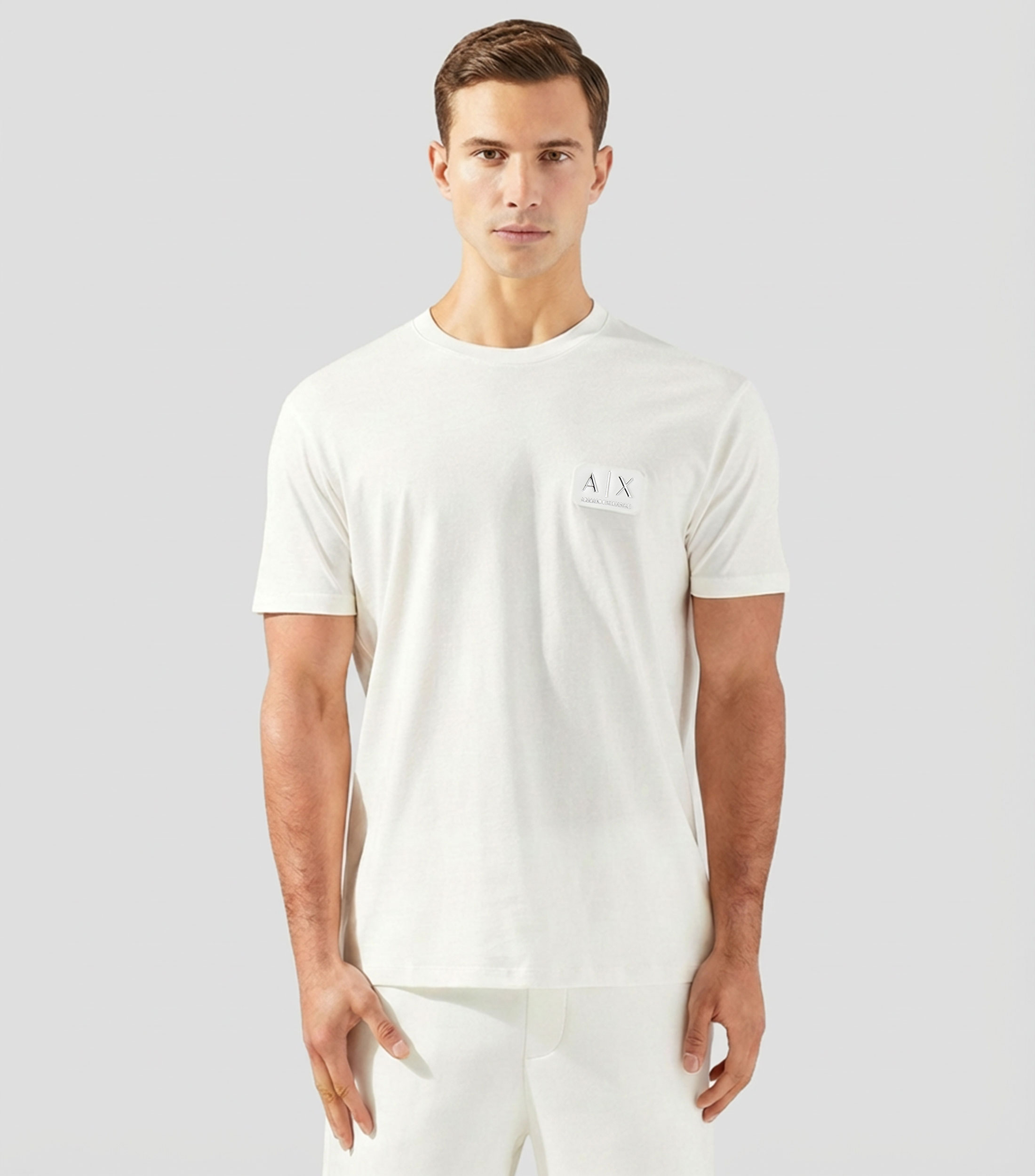Playera cuello redondo manga corta lisa Hombre