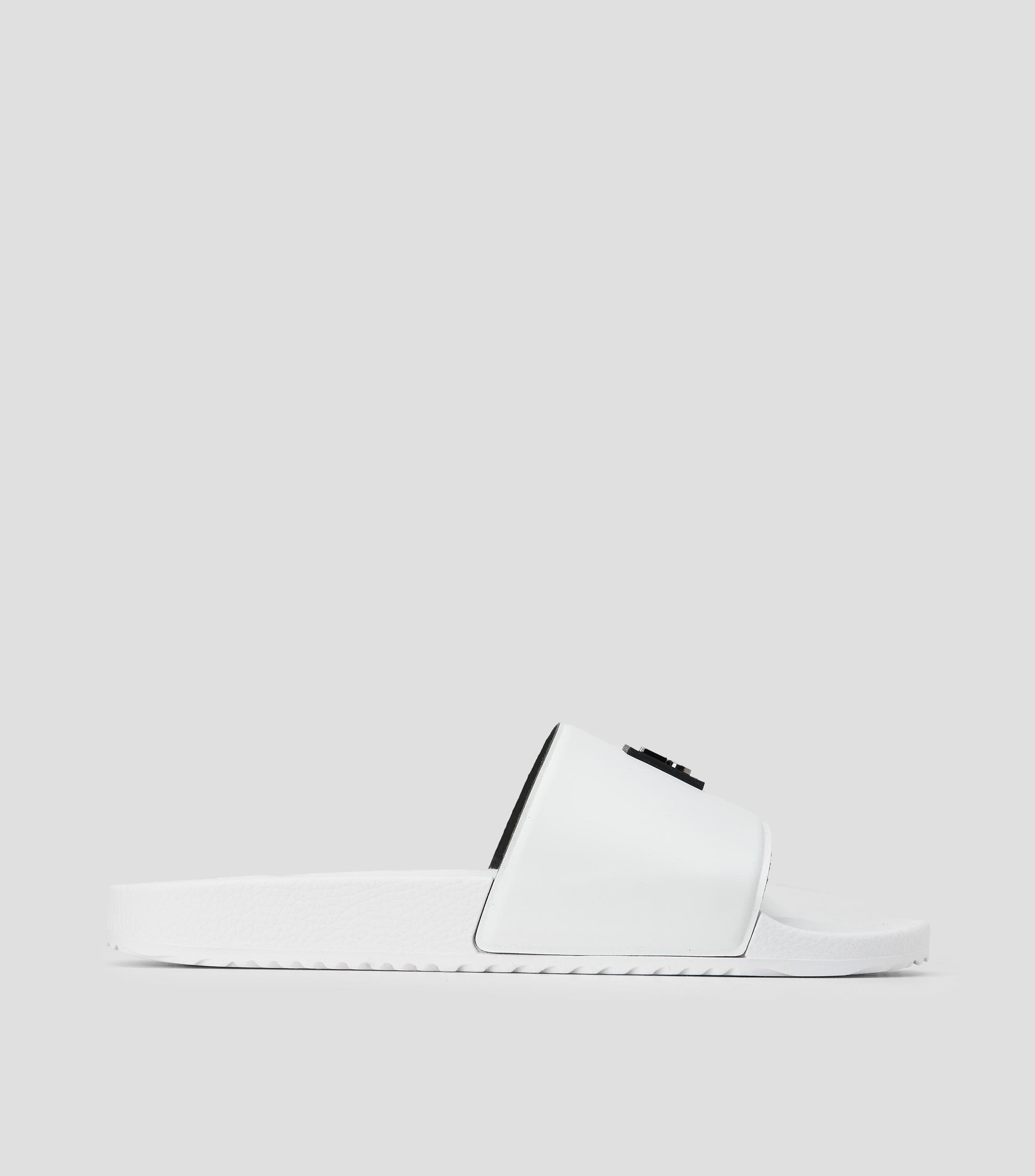 Sandalias de fabricación italiana con parte superior con logotipos superpuestos Hombre