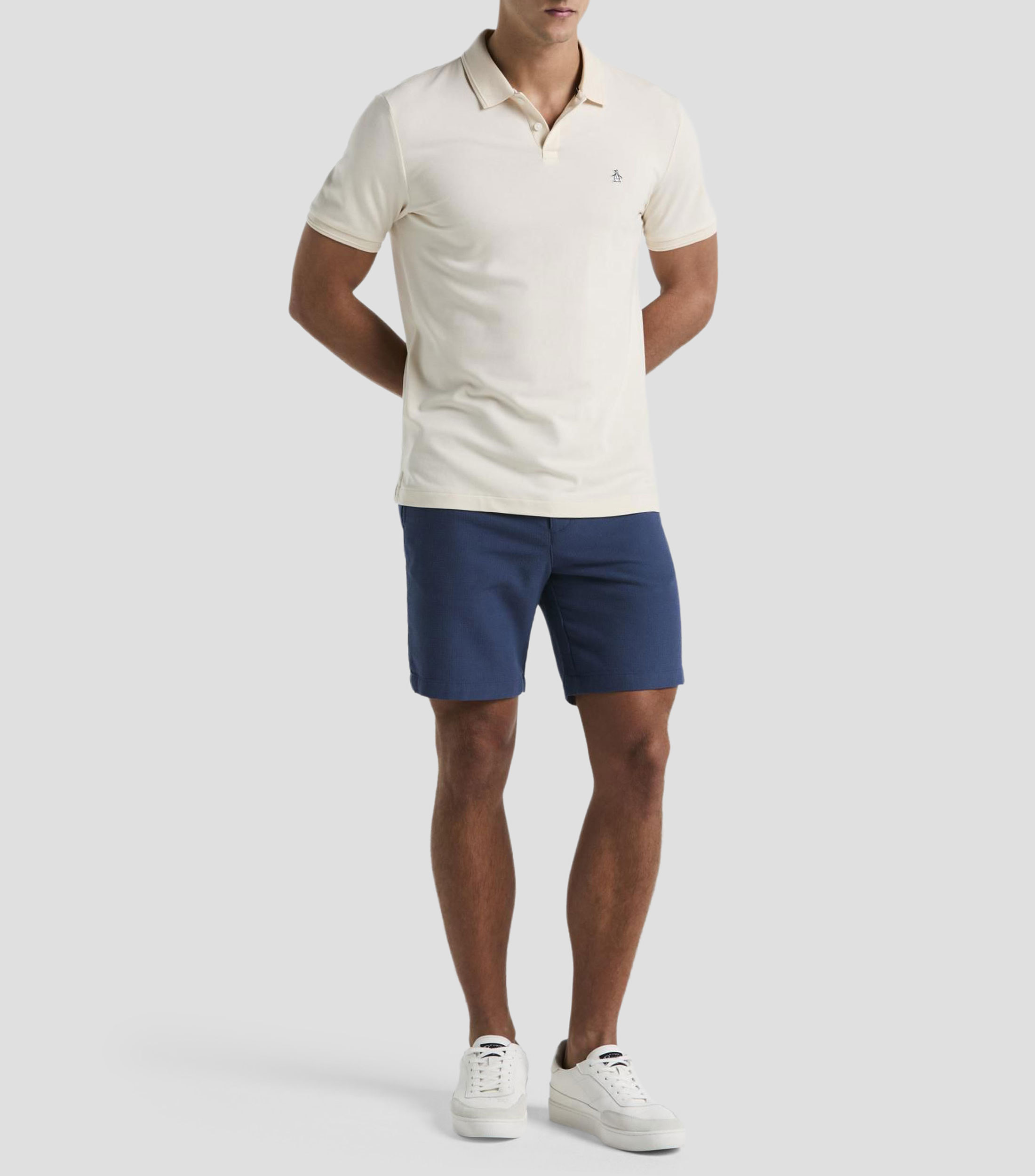 Playera tipo Polo manga corta lisa Hombre