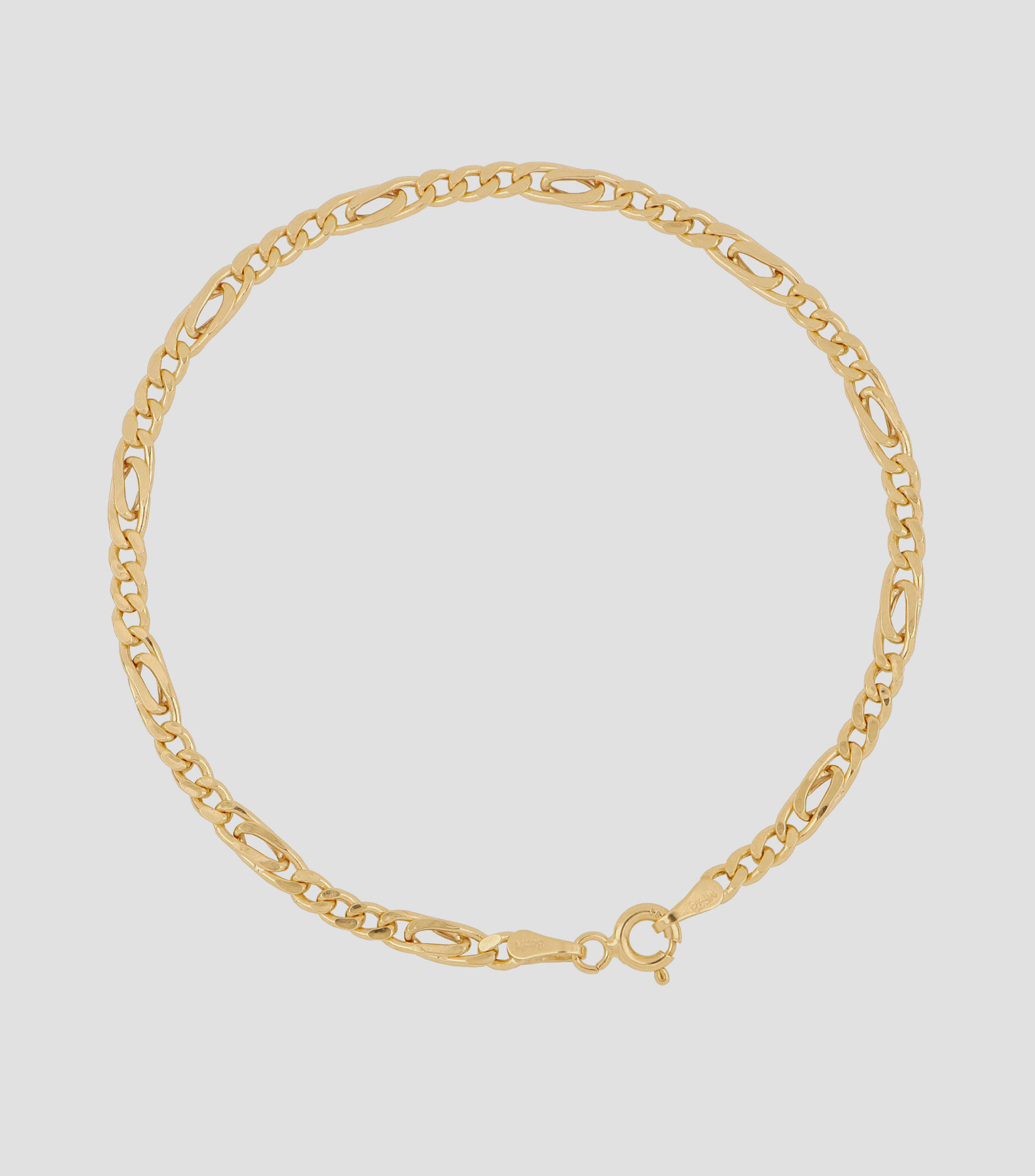 Pulsera en Oro de 14 Kilates con Eslabones Mujer