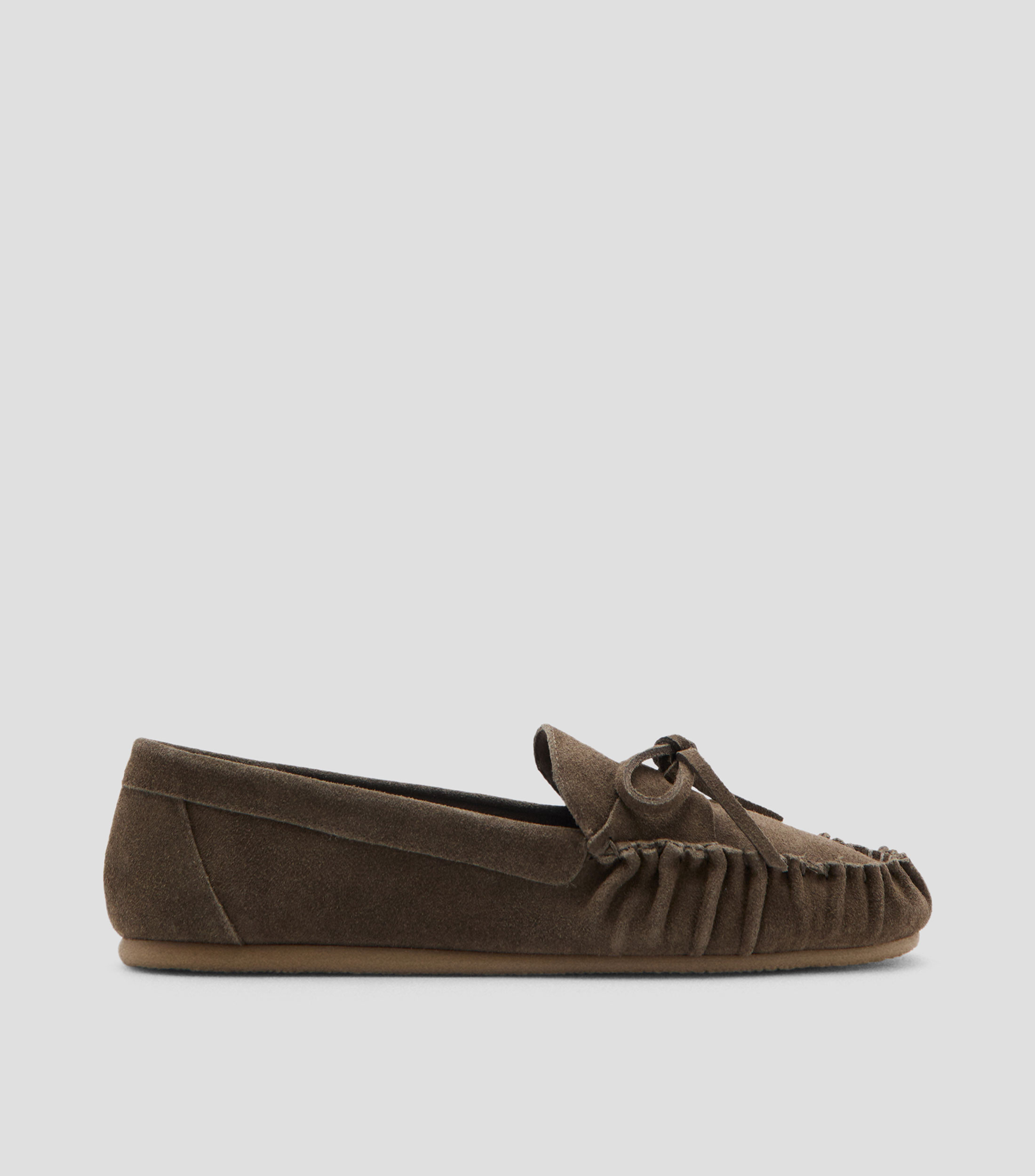 Mocasines Rugat en piel con lazo Mujer