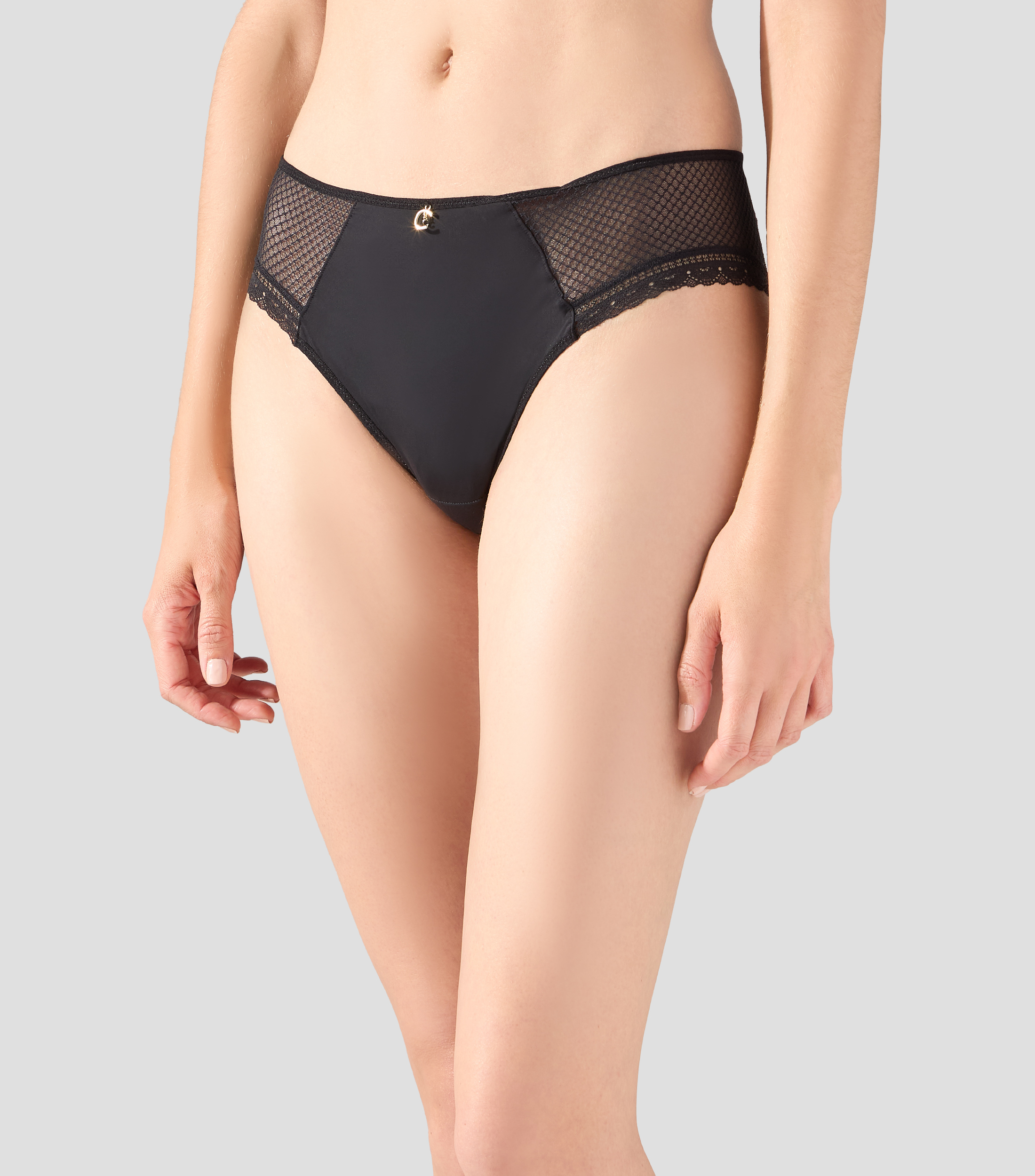 Bikini tipo hípster liso Mujer