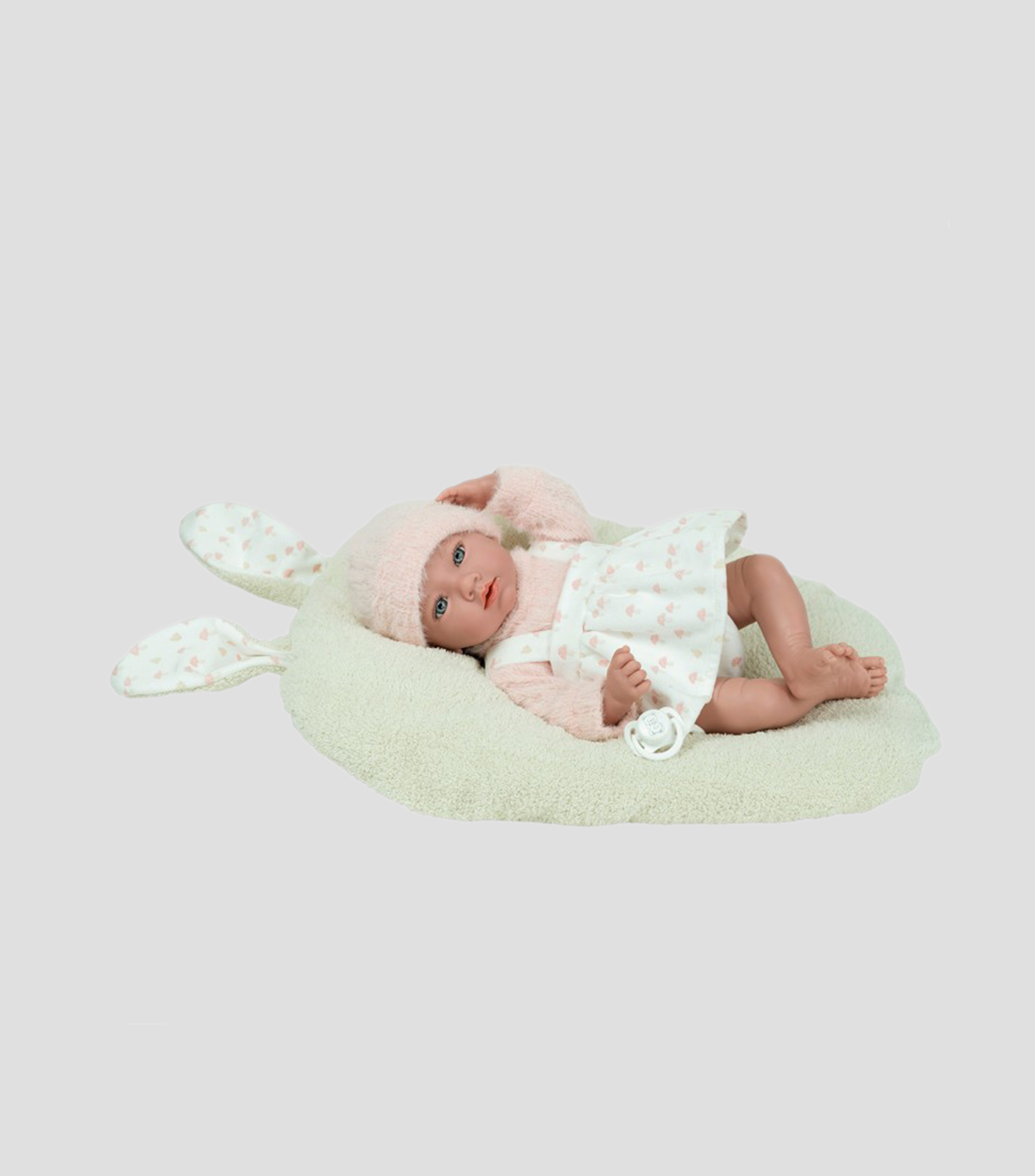 Muñeca Elegance Aria Beige con cojín