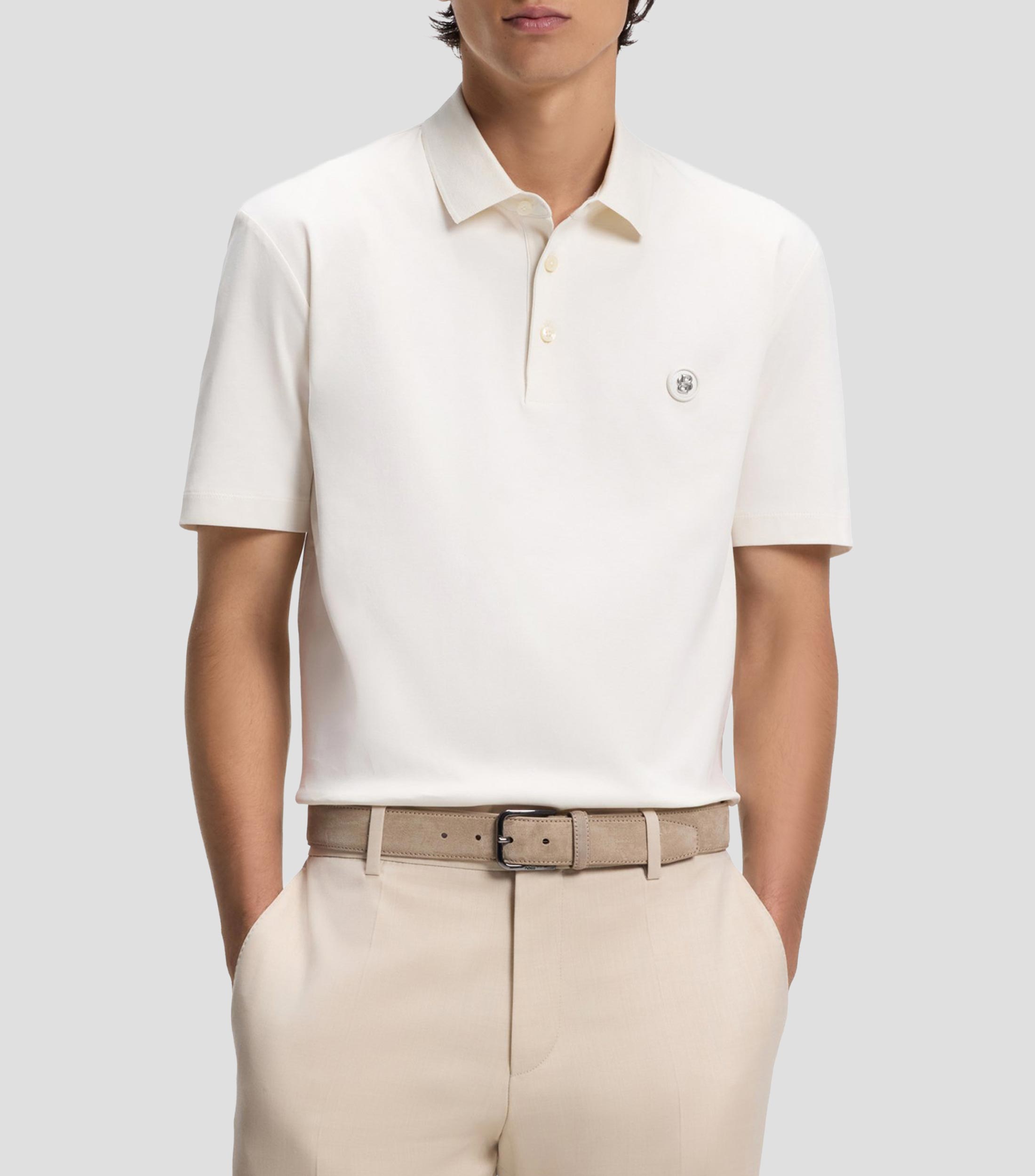 Playera tipo polo manga corta lisa Hombre
