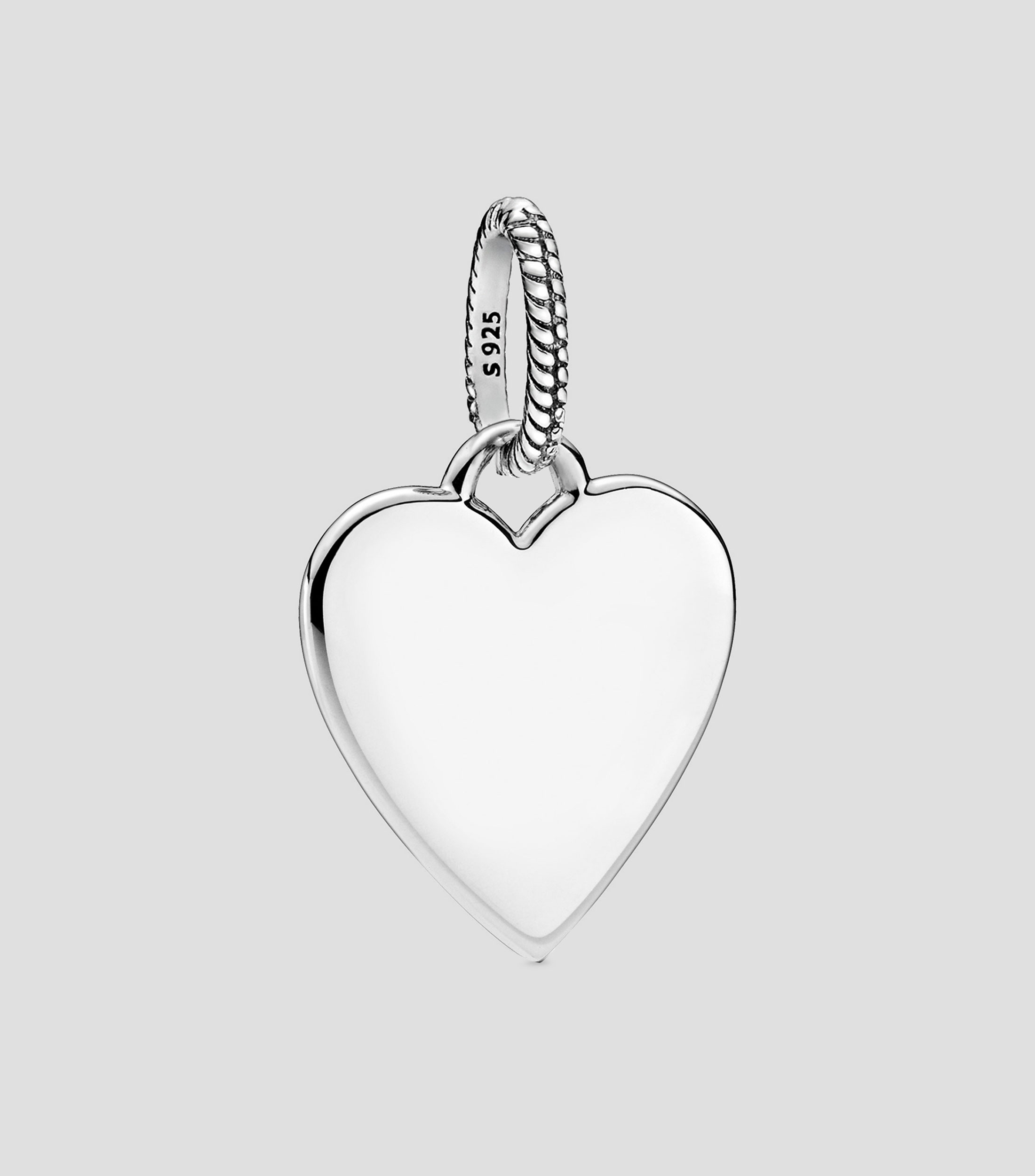 Dije de corazon en plata .925 Mujer