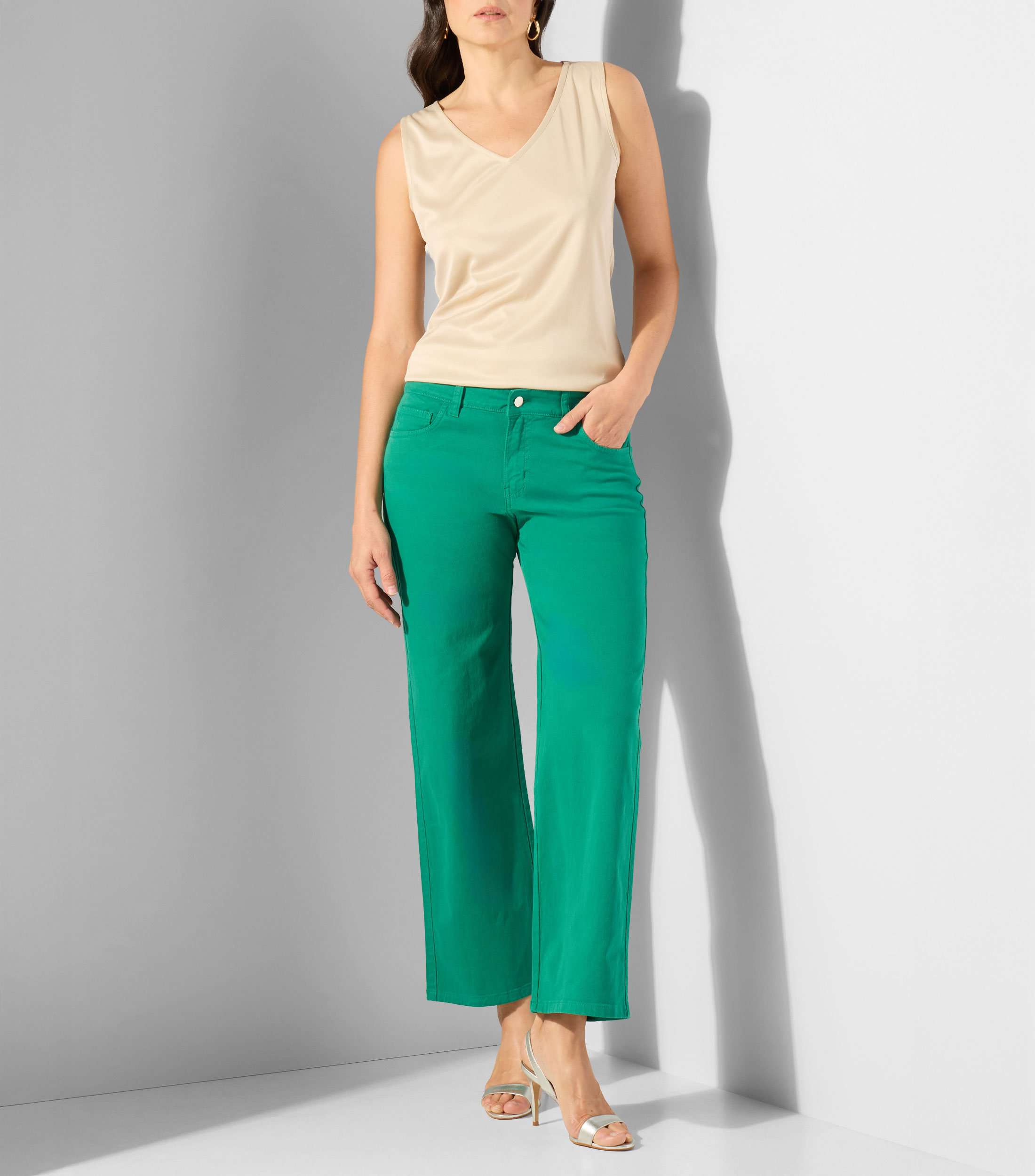 Jeans de corte recto Mujer