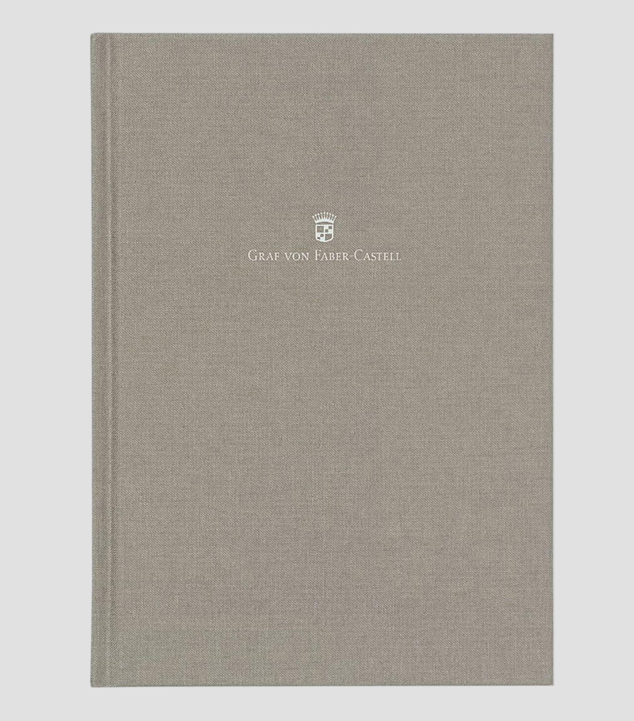 Libreta A4 con pasta de gris, 160 paginas
