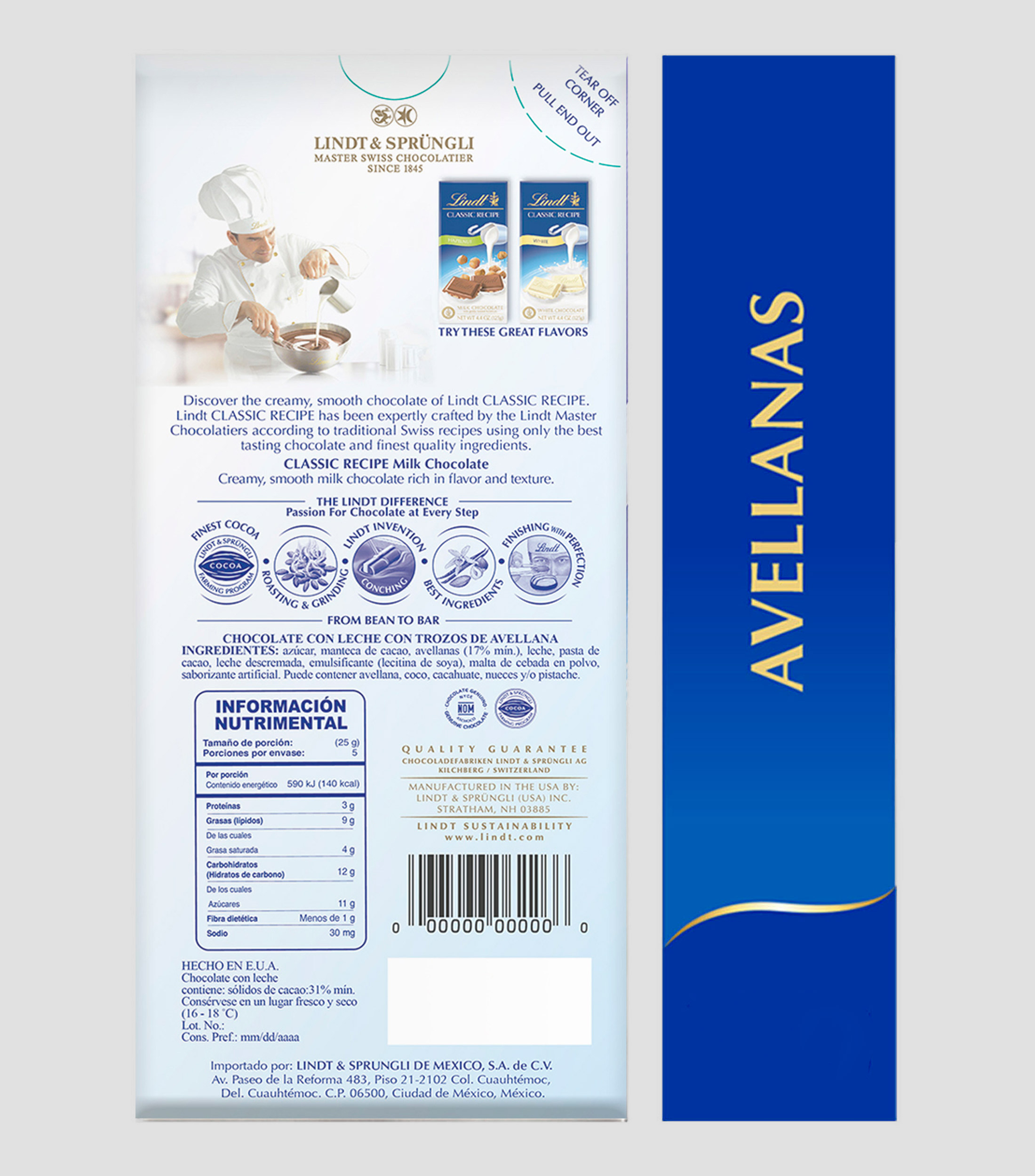 Chocolate Classic Recipe Hazelnut, 125 g