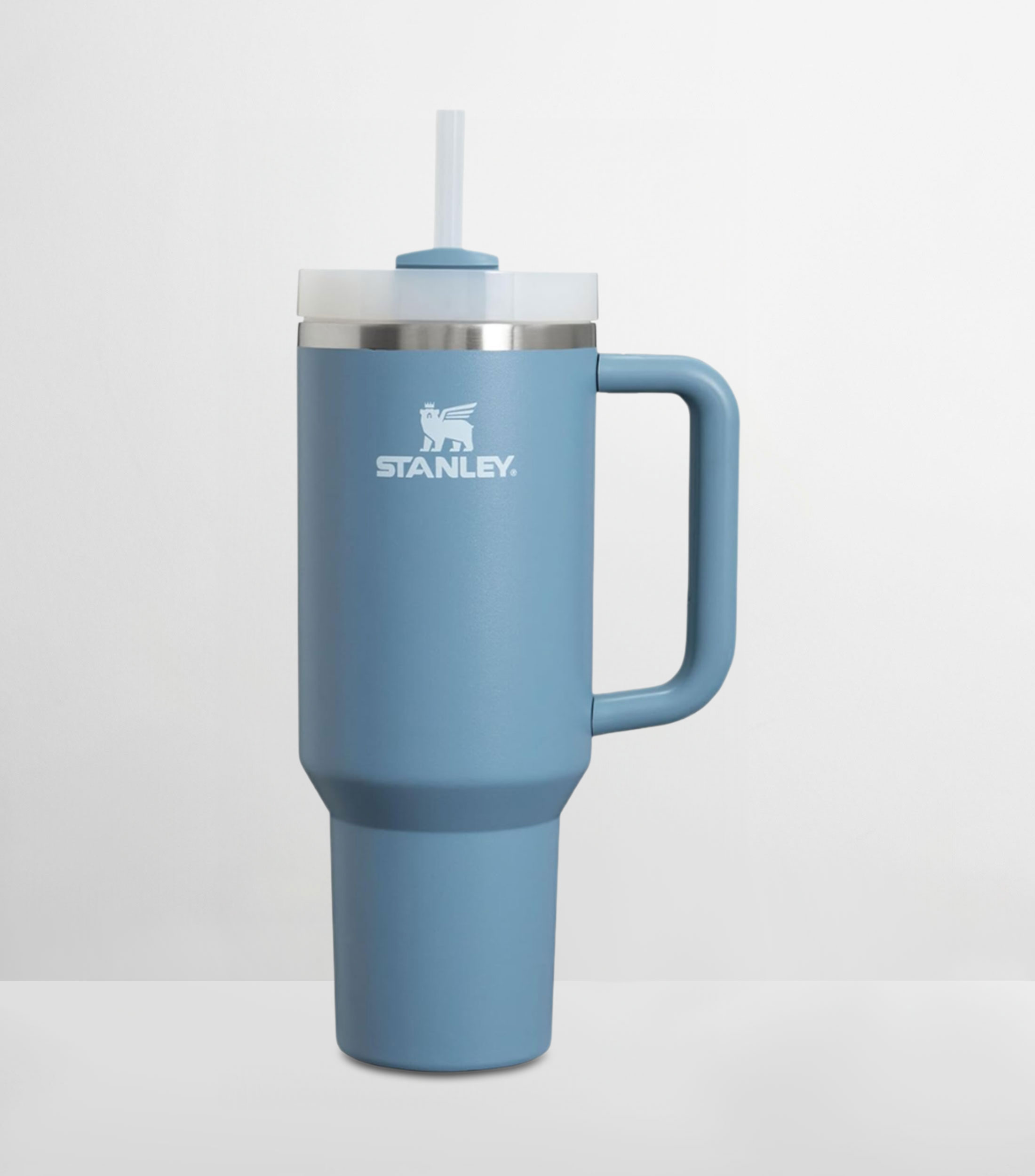 Termo Quencher Índigo en acero inoxidable con popote, 1.18 L