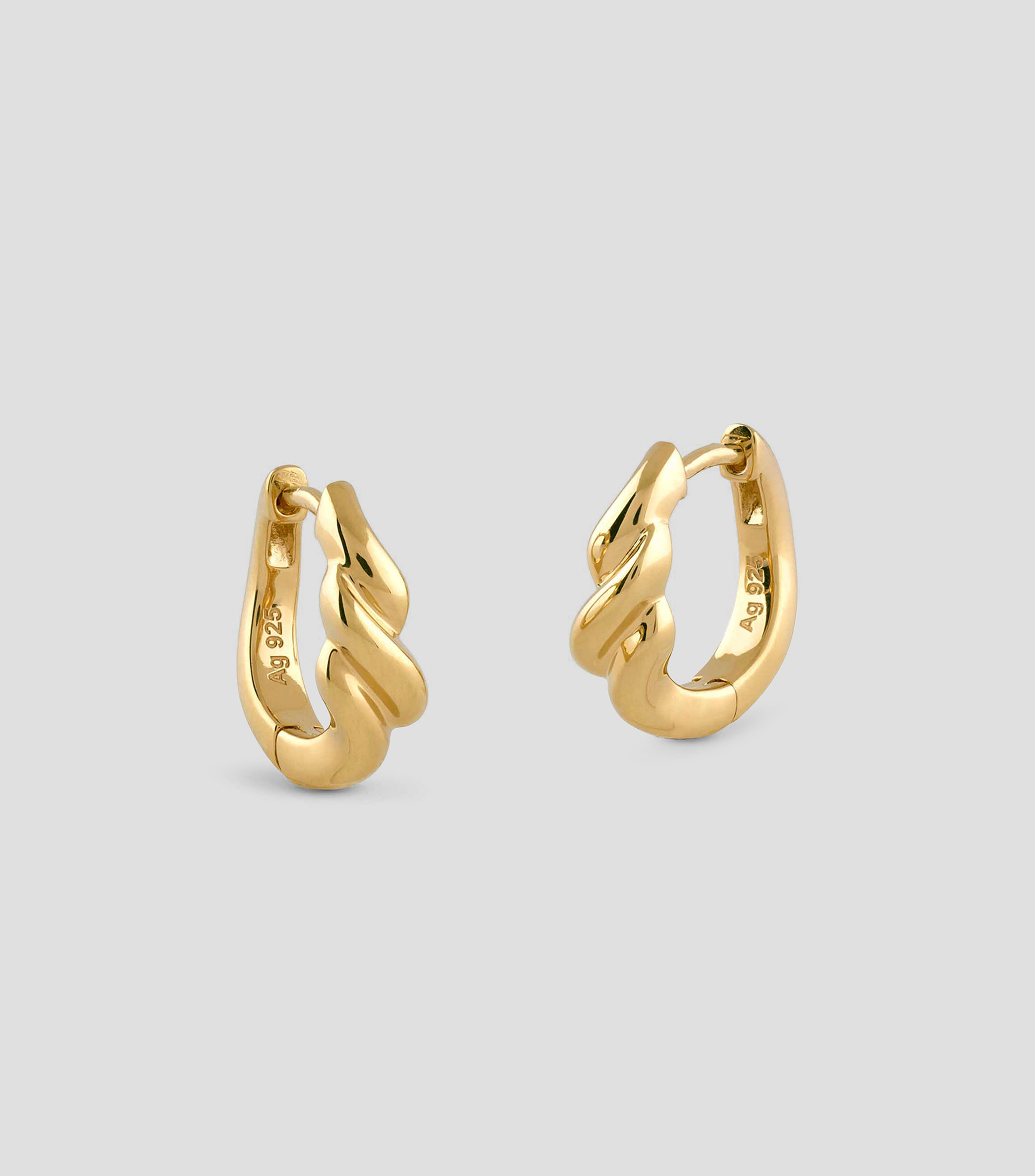 Aretes en plata espiral Mujer