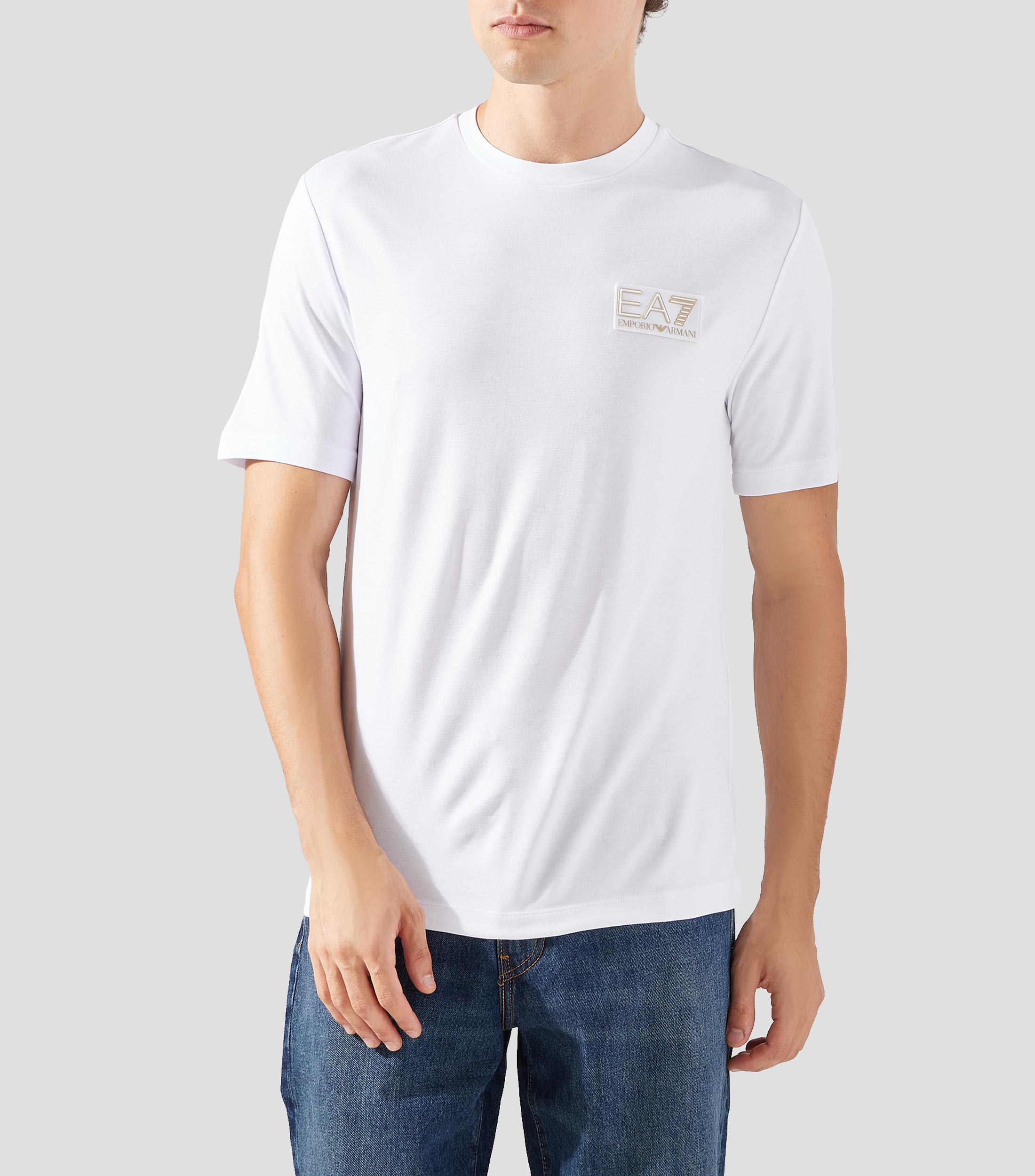 Playera cuello redondo manga corta lisa Hombre