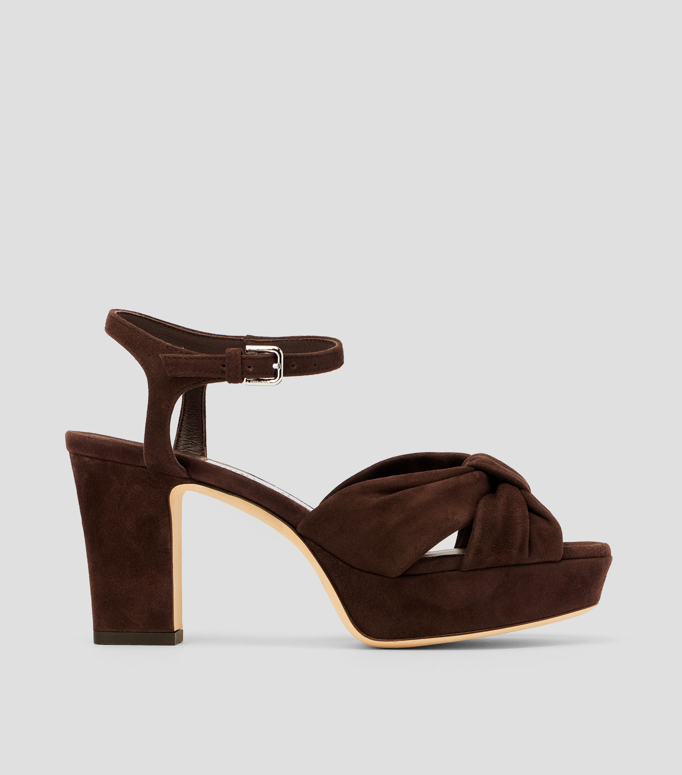 Sandalias con tacón medio cuadrado Mujer