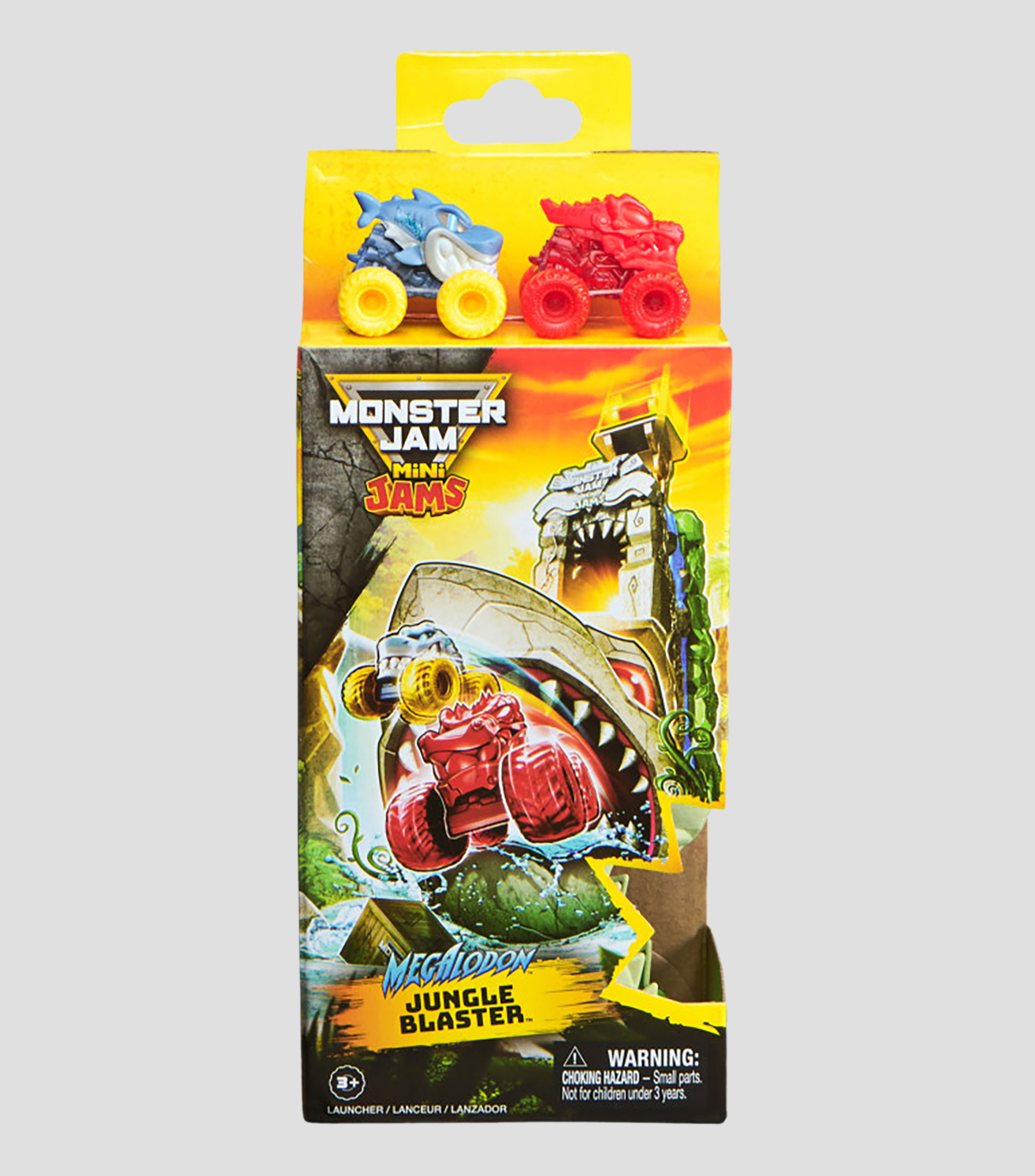 Playset Monster Jam Mini Jams Megalodon Jungle Blaster