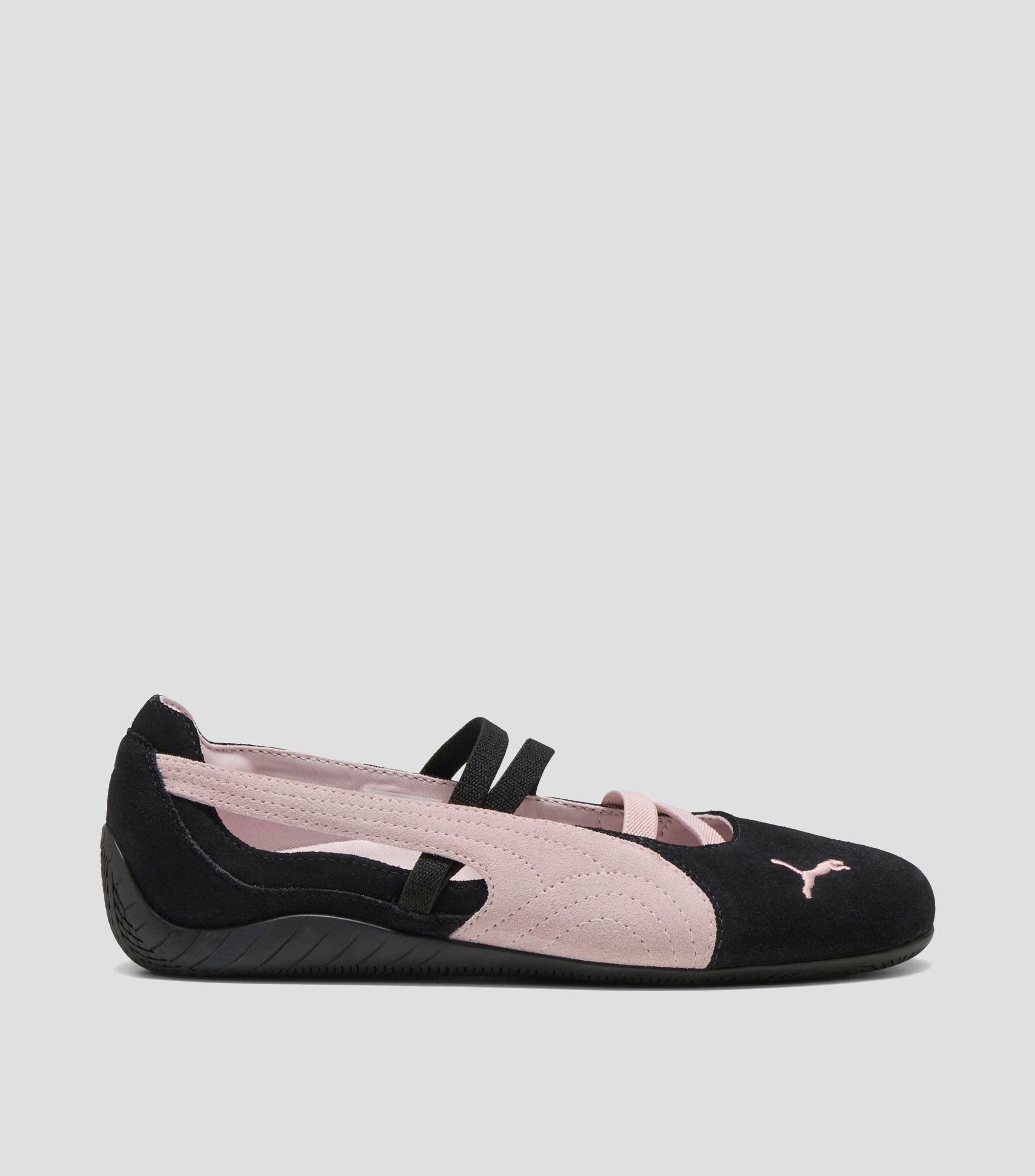 Flats Speedcat en piel con logotipo Mujer
