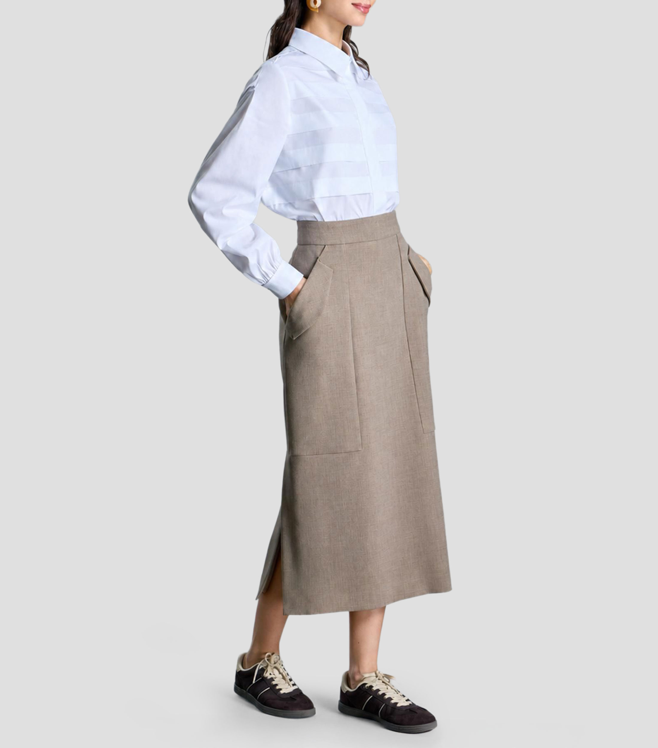 Camisa fantasía manga larga Mujer
