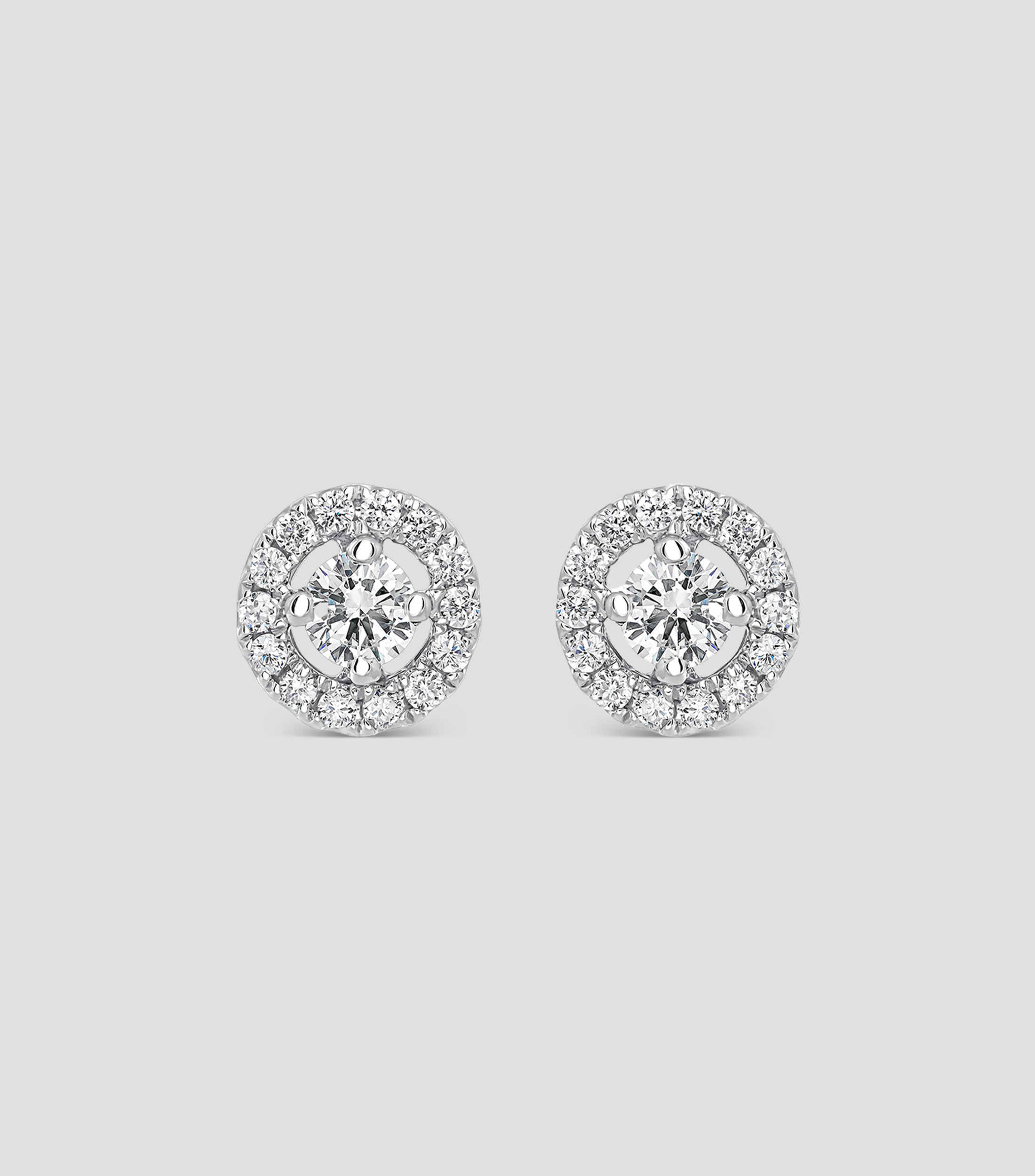 Pendientes Grace en oro blanco de 18 Kts Mujer