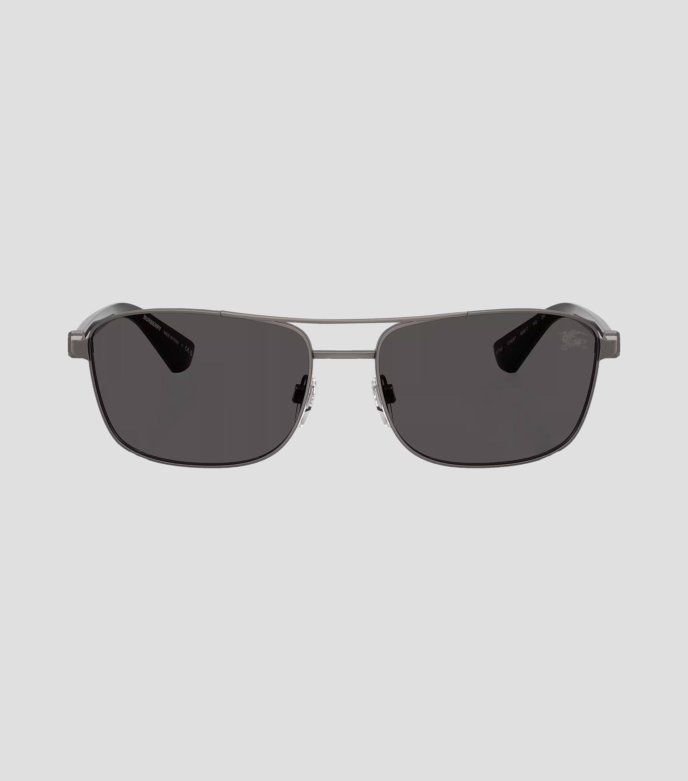 Lentes de sol rectangulares gris Unisex