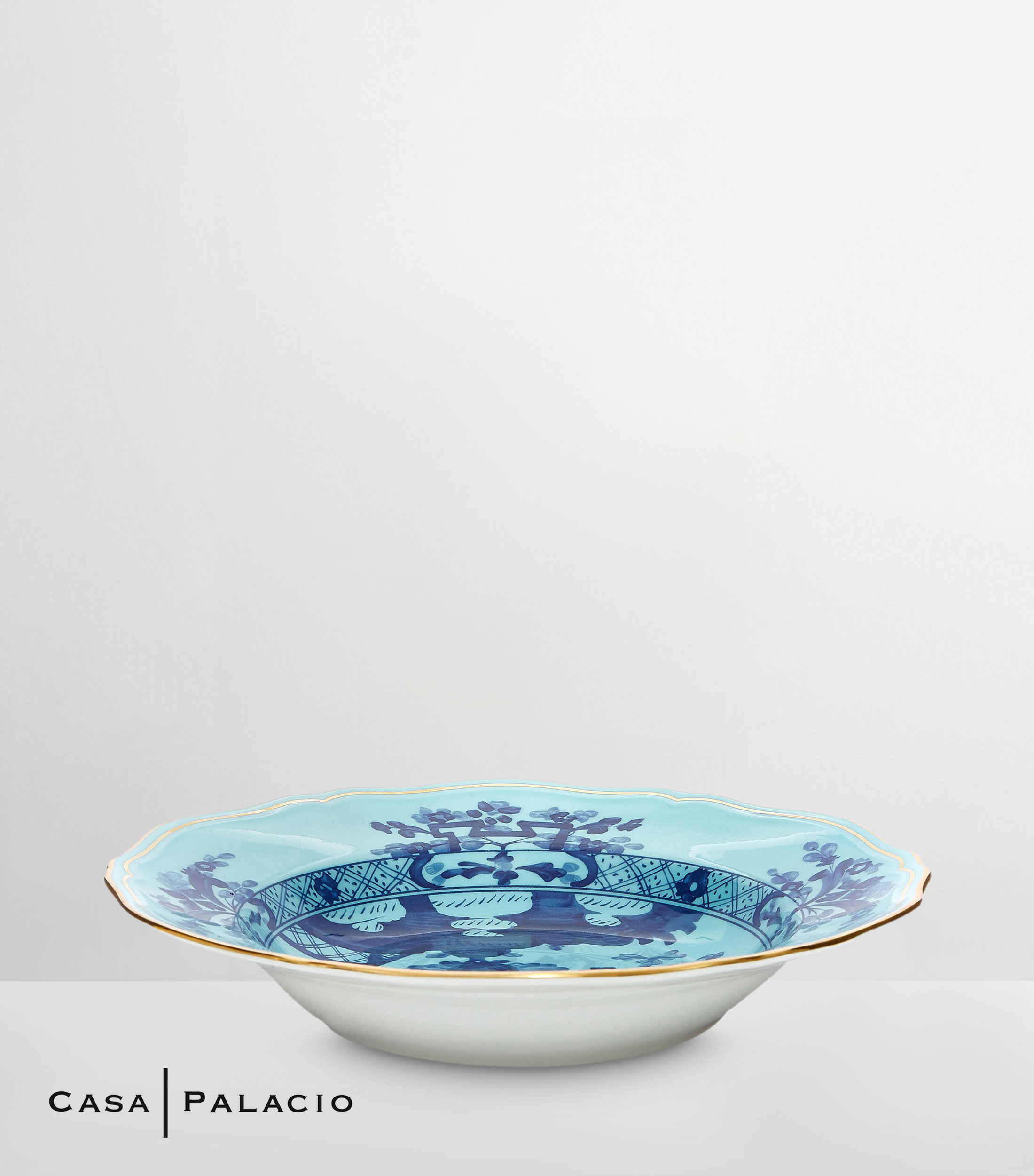 Plato para sopa Oriente Italiano Iris en porcelana