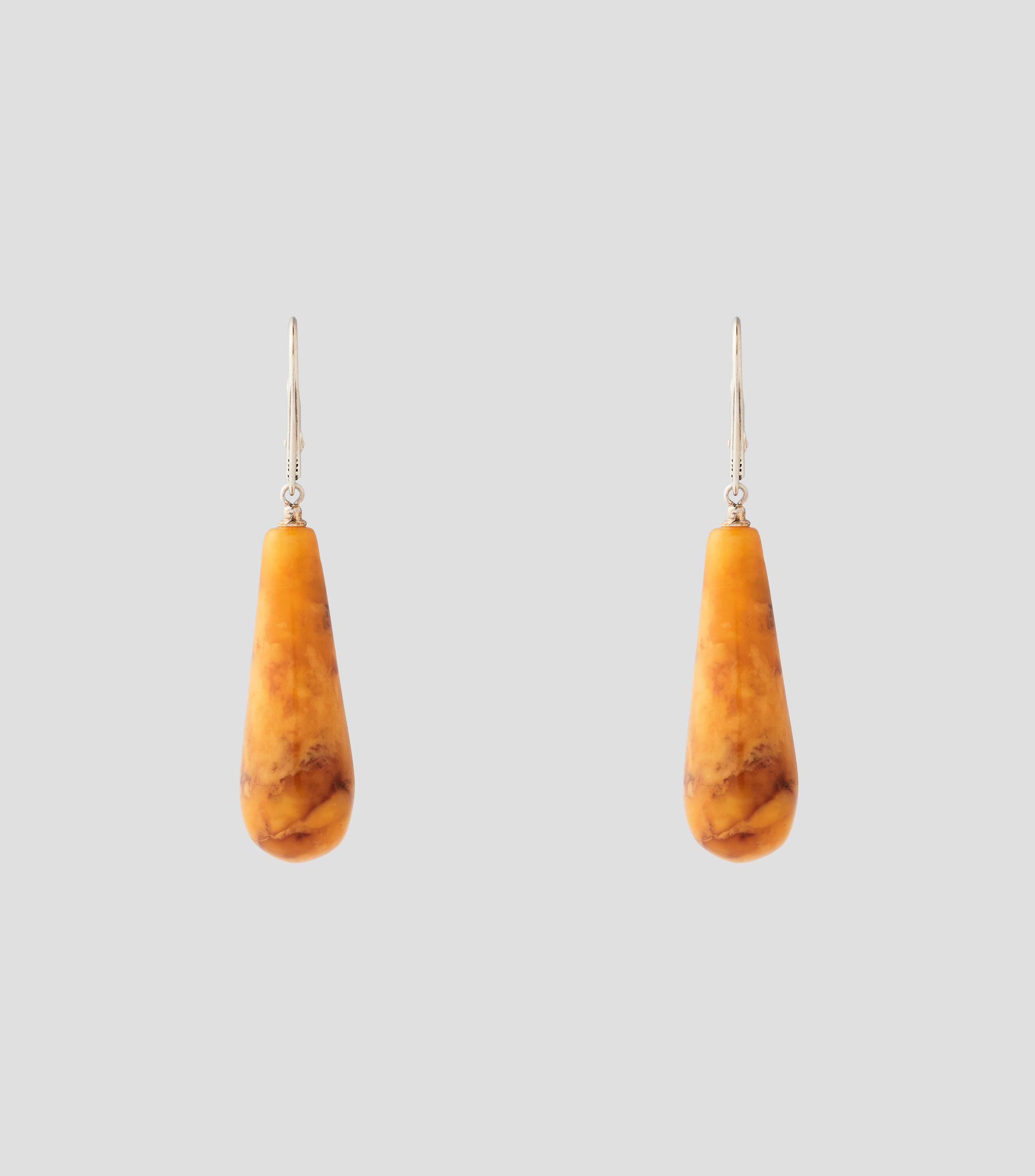 Aretes en Plata .925 con ámbar báltico Mujer