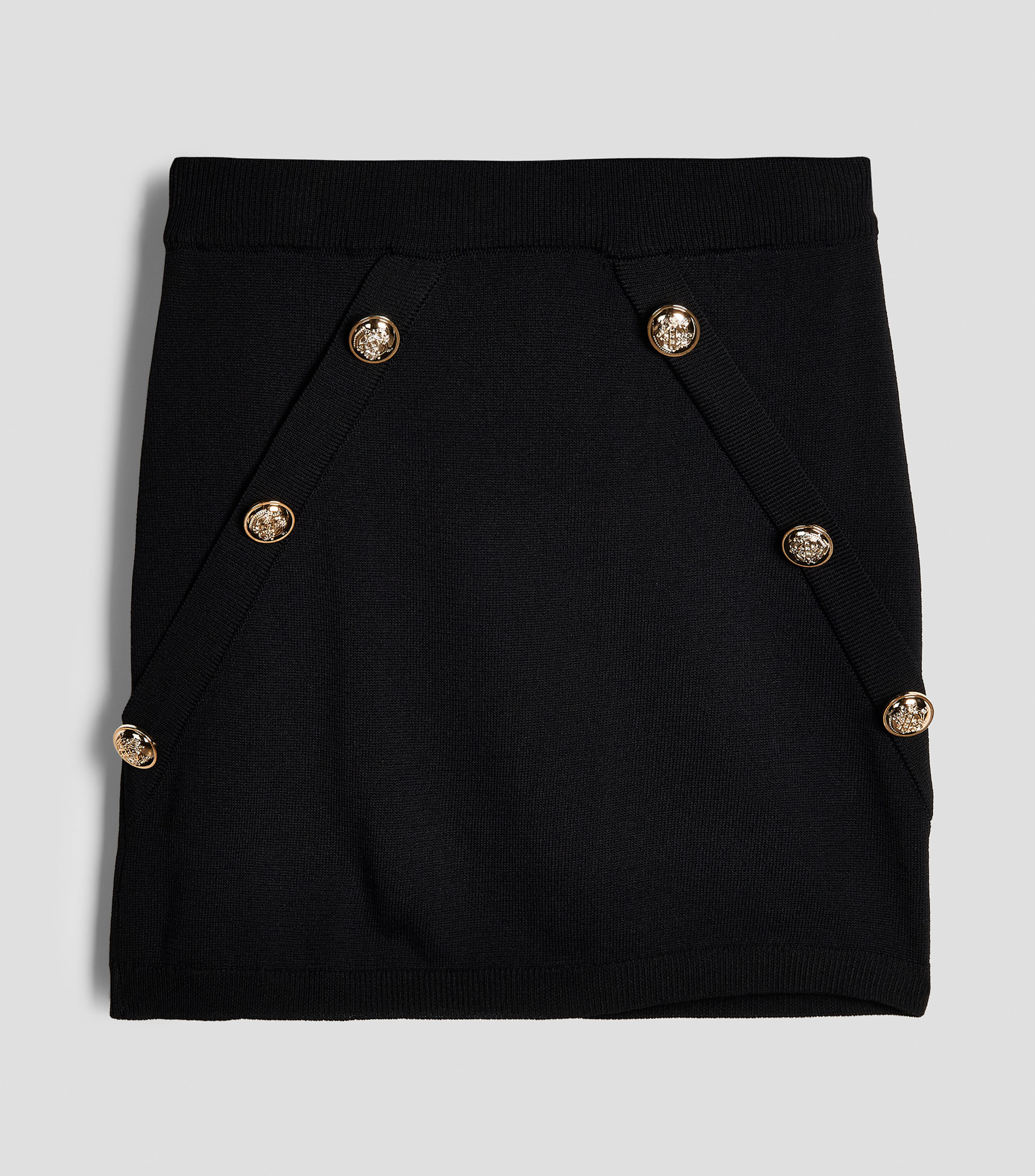 Falda midi de corte recto lisa Niña