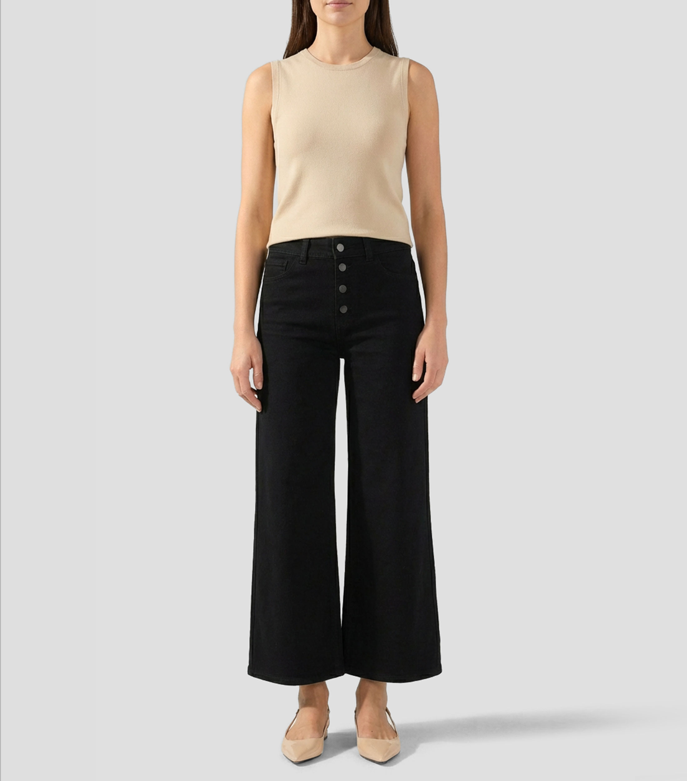 Jeans de corte amplio Mujer