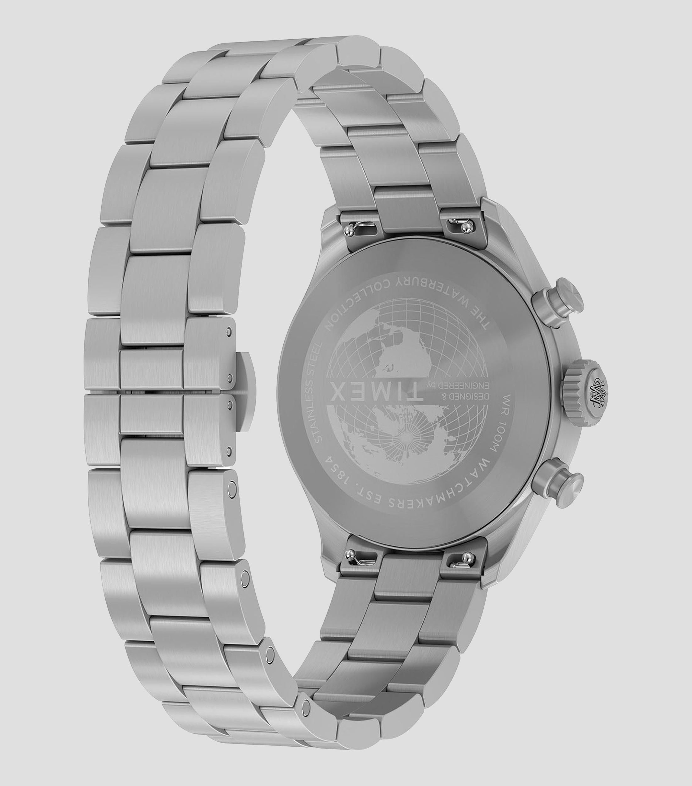 Reloj para hombre Waterbury Pilot Crono Casual, Plateado