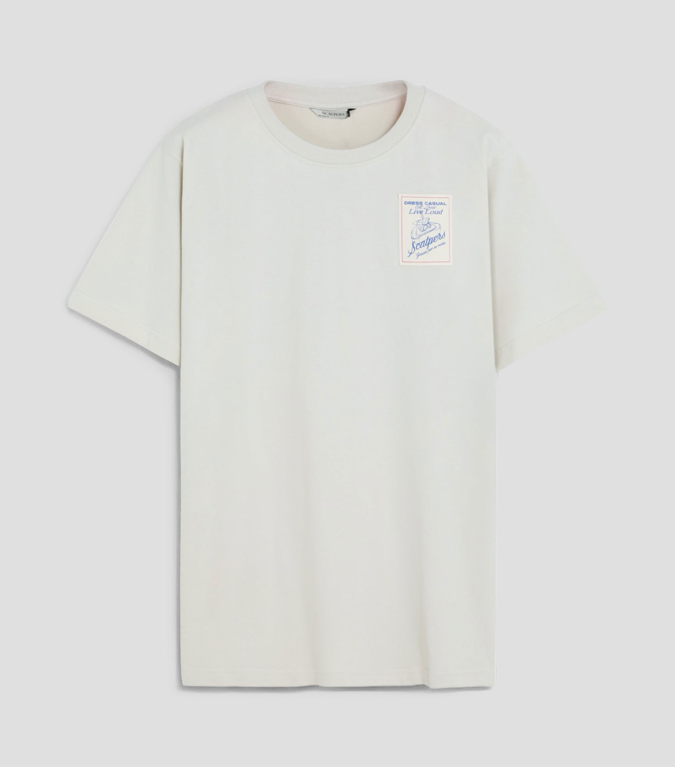 Playera cuello redondo manga corta estampada Hombre