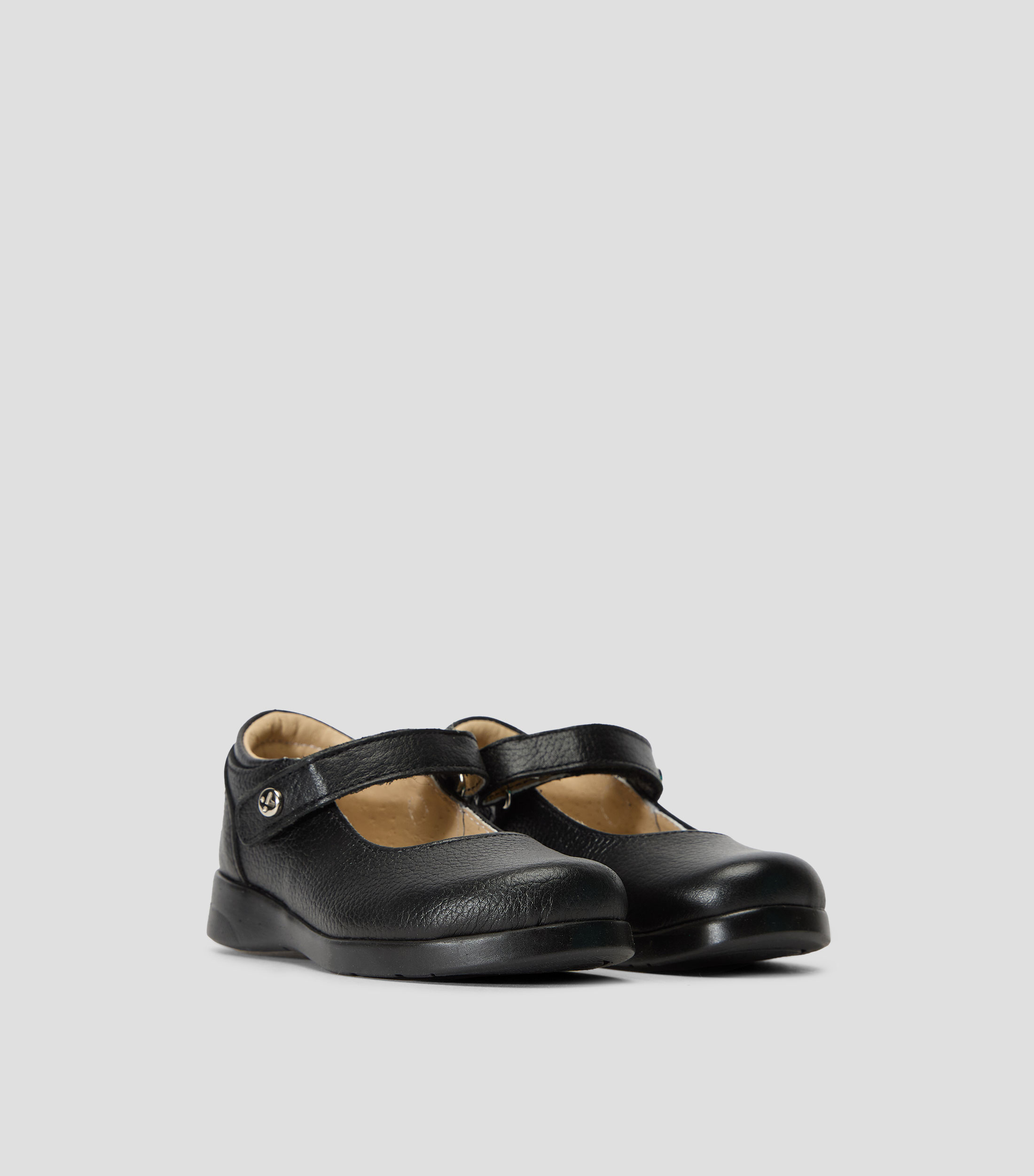 Zapatos Escolares Mary Jane en piel vacuna Niña