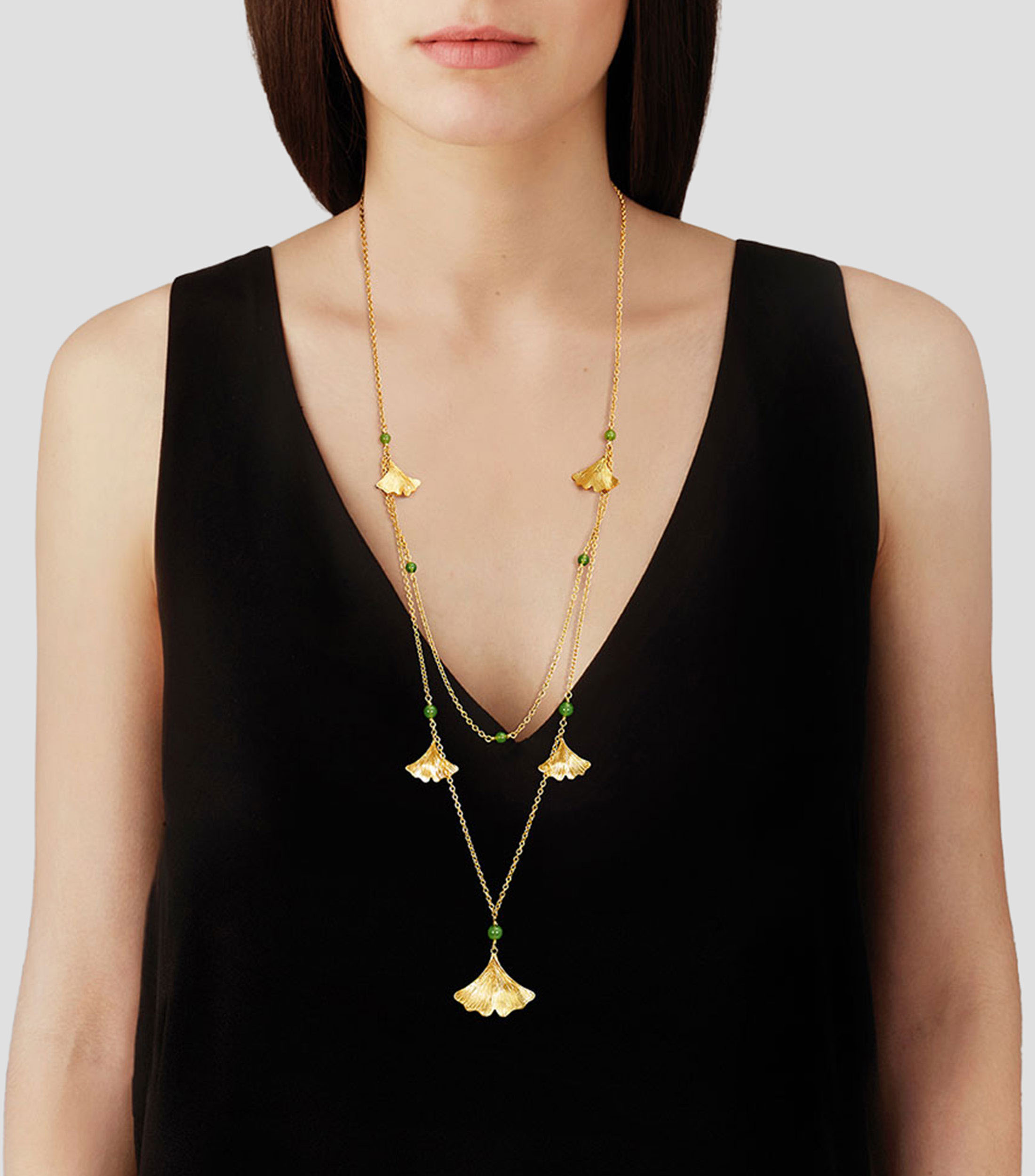 Collar Ginkgo grande Mujer