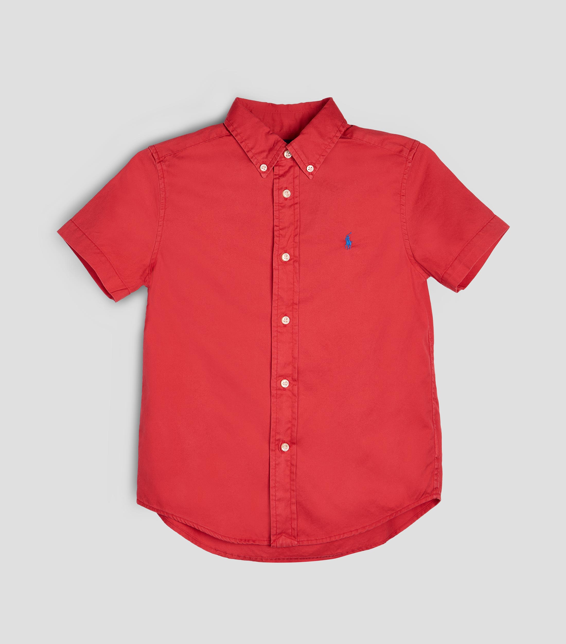 Camisa lisa manga corta Niño