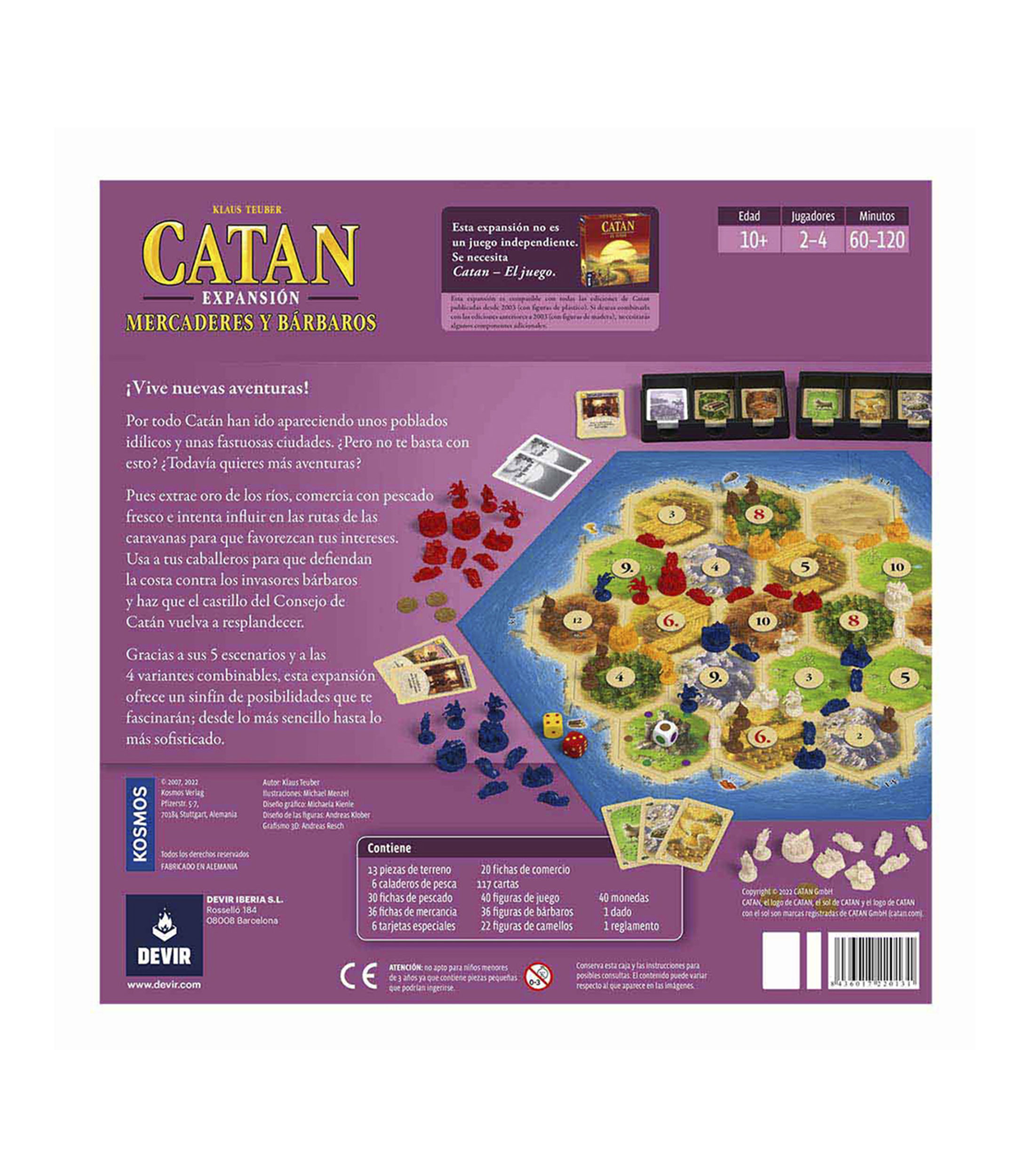 Juego de Mesa, Catan Mercaderes y Barbaros