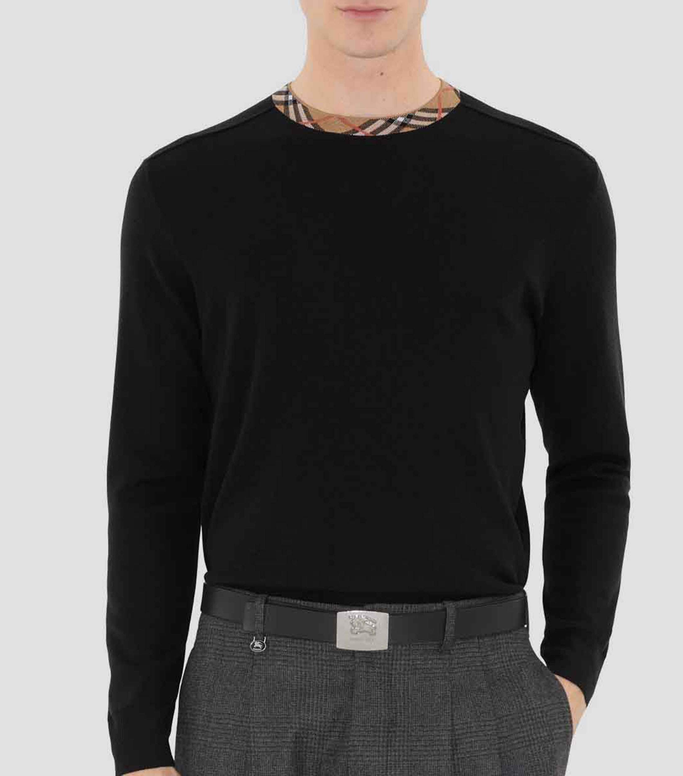 Suéter cuello redondo Hombre