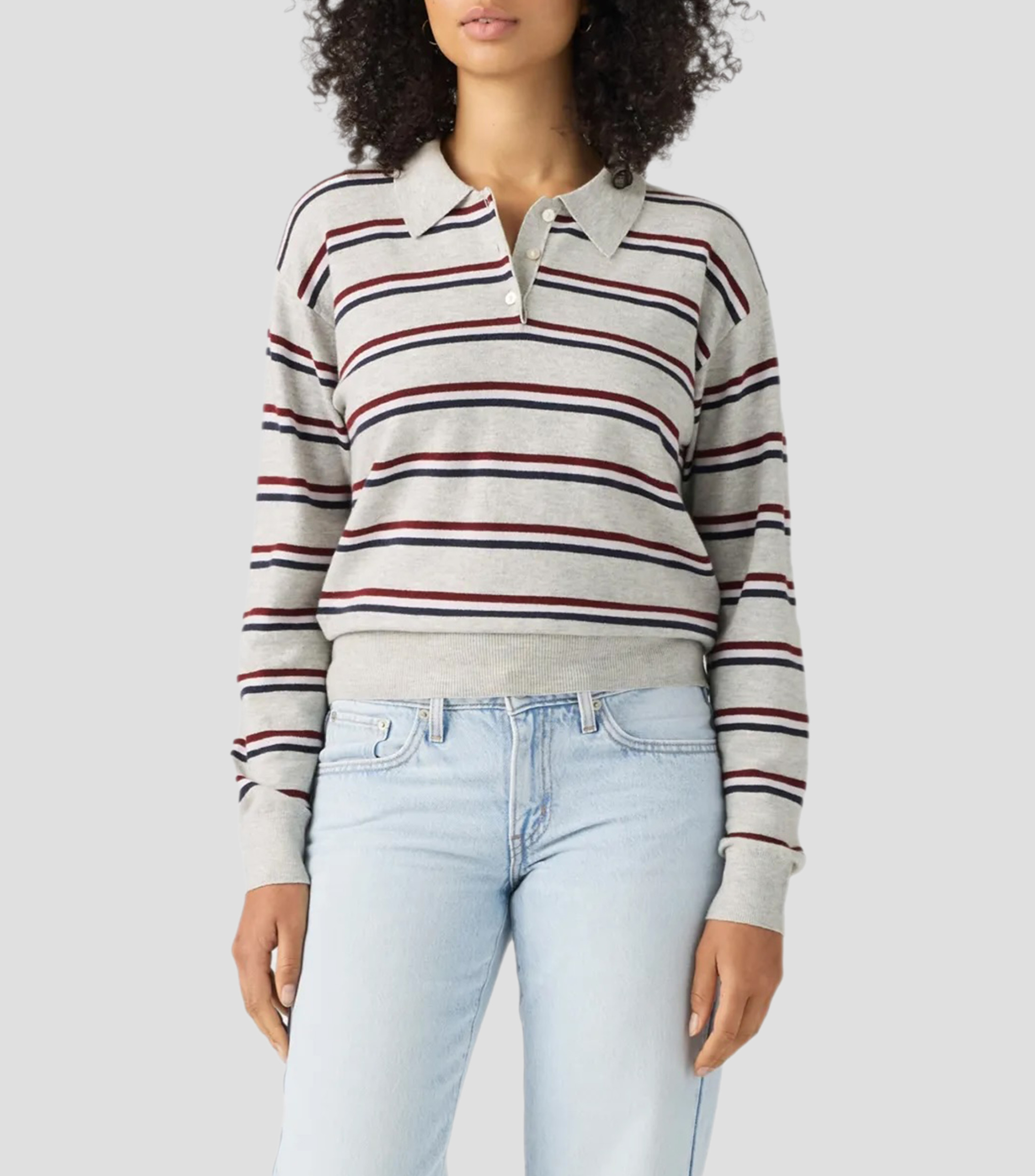 Suéter cuello polo Mujer