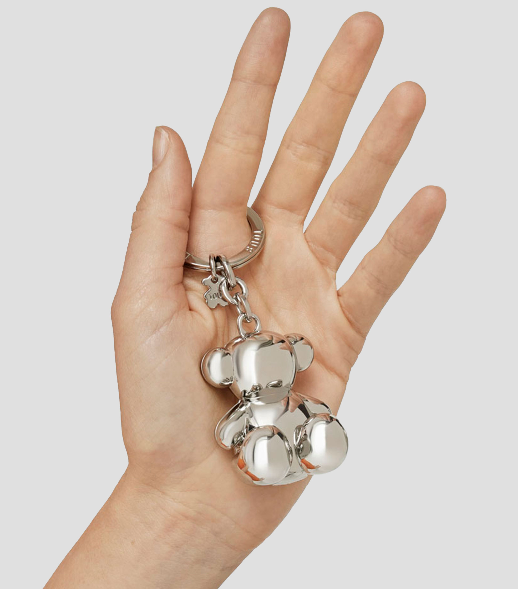 Llavero de Osito Plateado Mujer