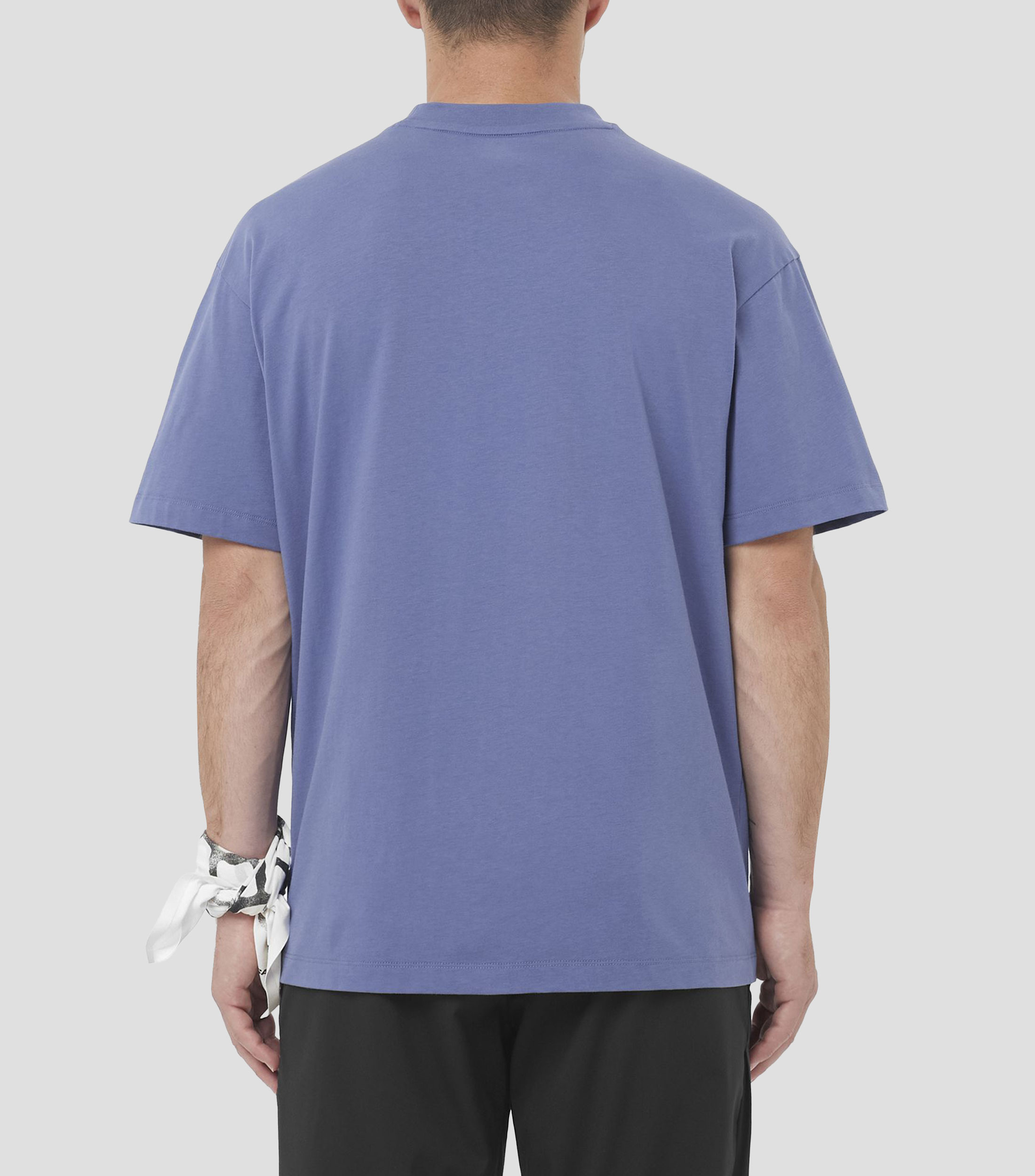 Playera de entrenamiento cuello redondo manga corta estampada Hombre