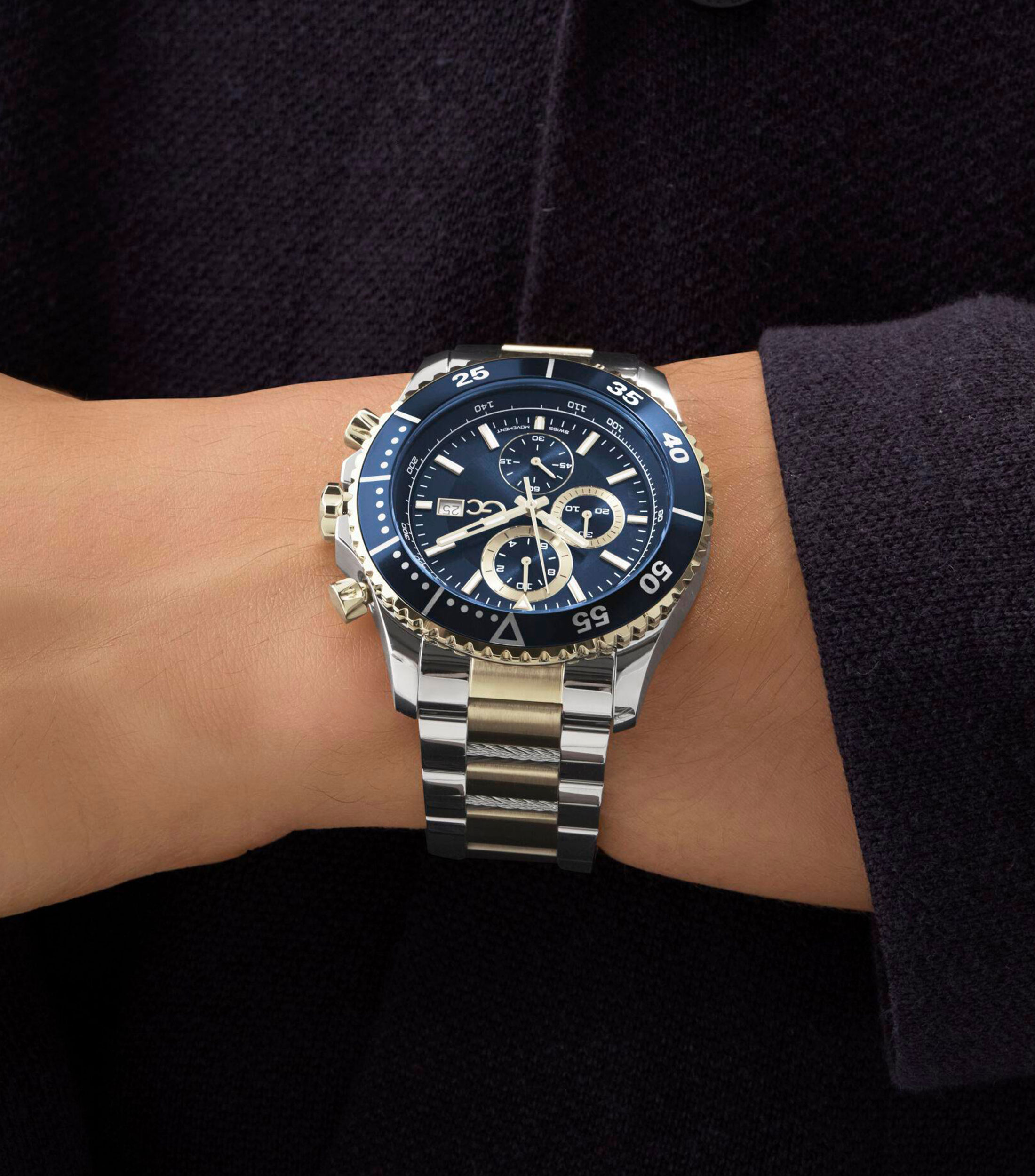 Reloj para Hombre Gc Speedracer Casual Azul, Dorado